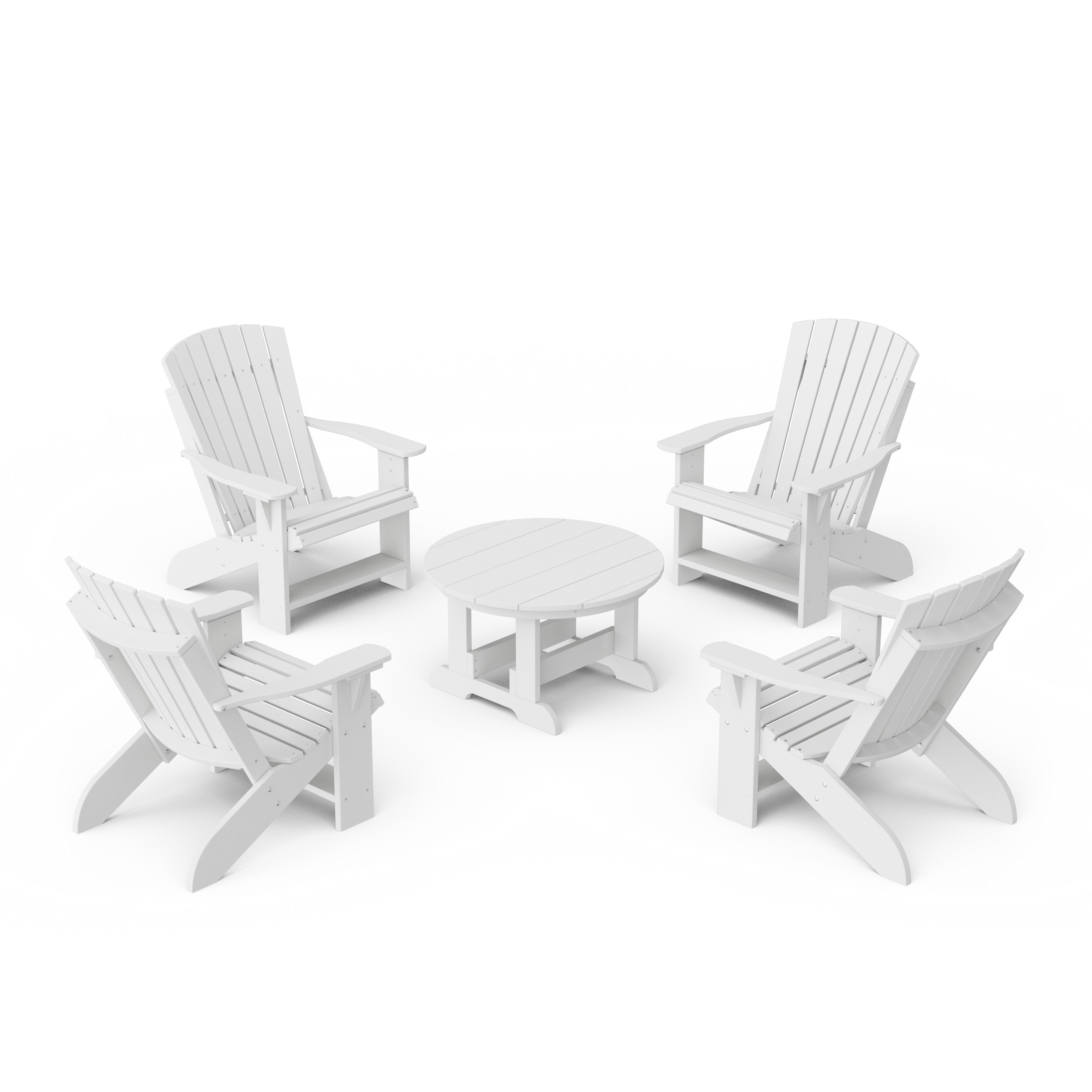 Heritage 5-Piece Adirondack Chair Conversation Set