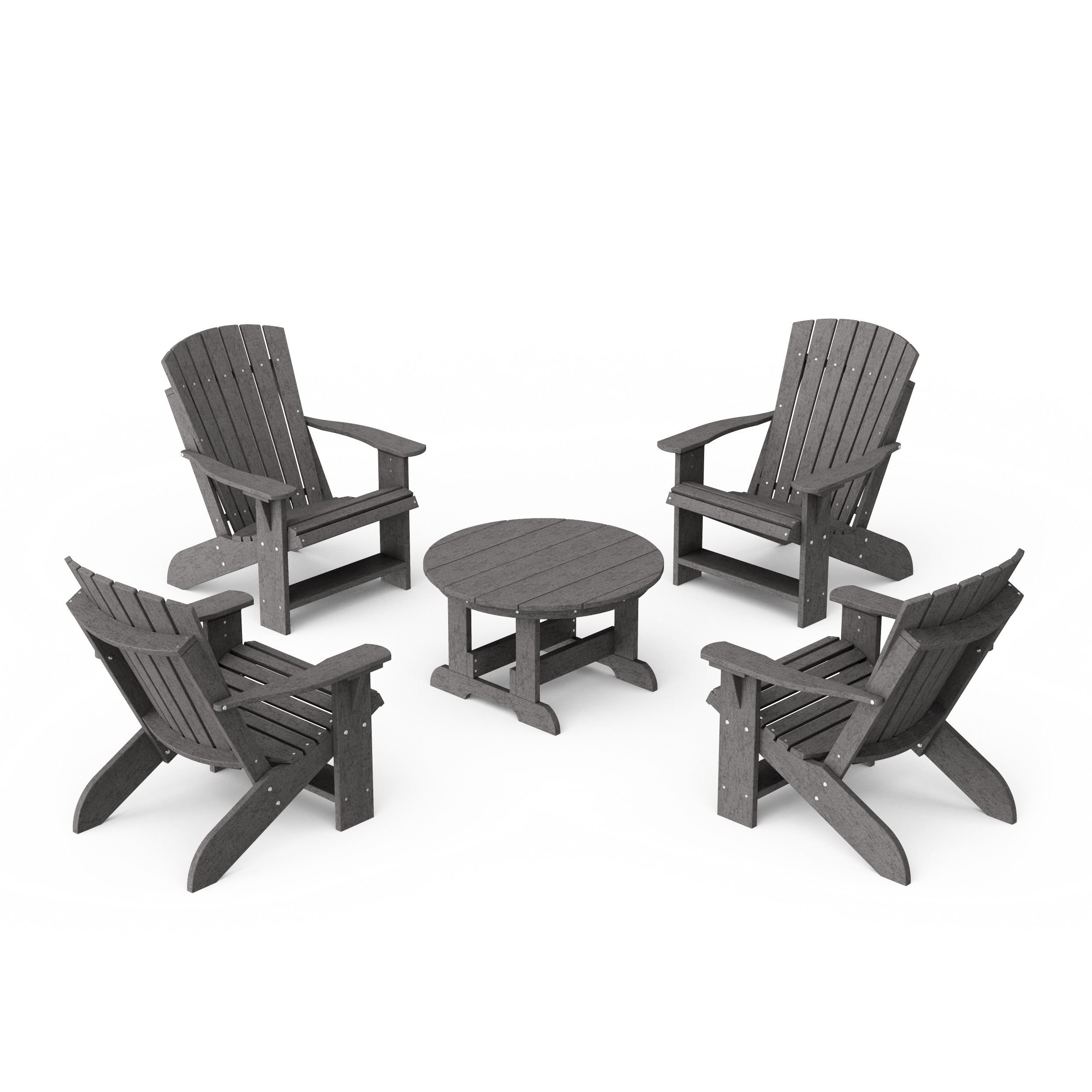 Heritage 5-Piece Adirondack Chair Conversation Set