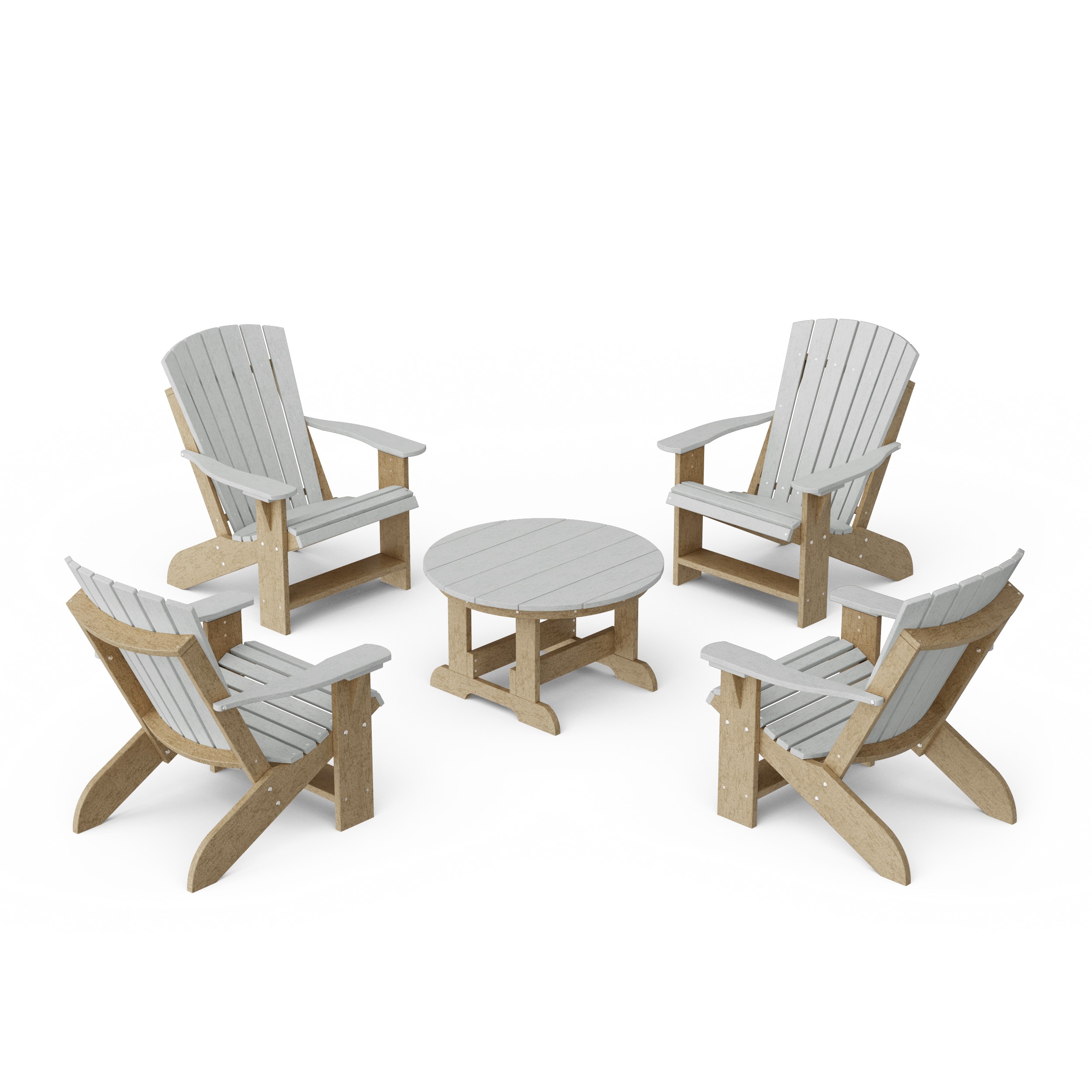 Heritage 5-Piece Adirondack Chair Conversation Set
