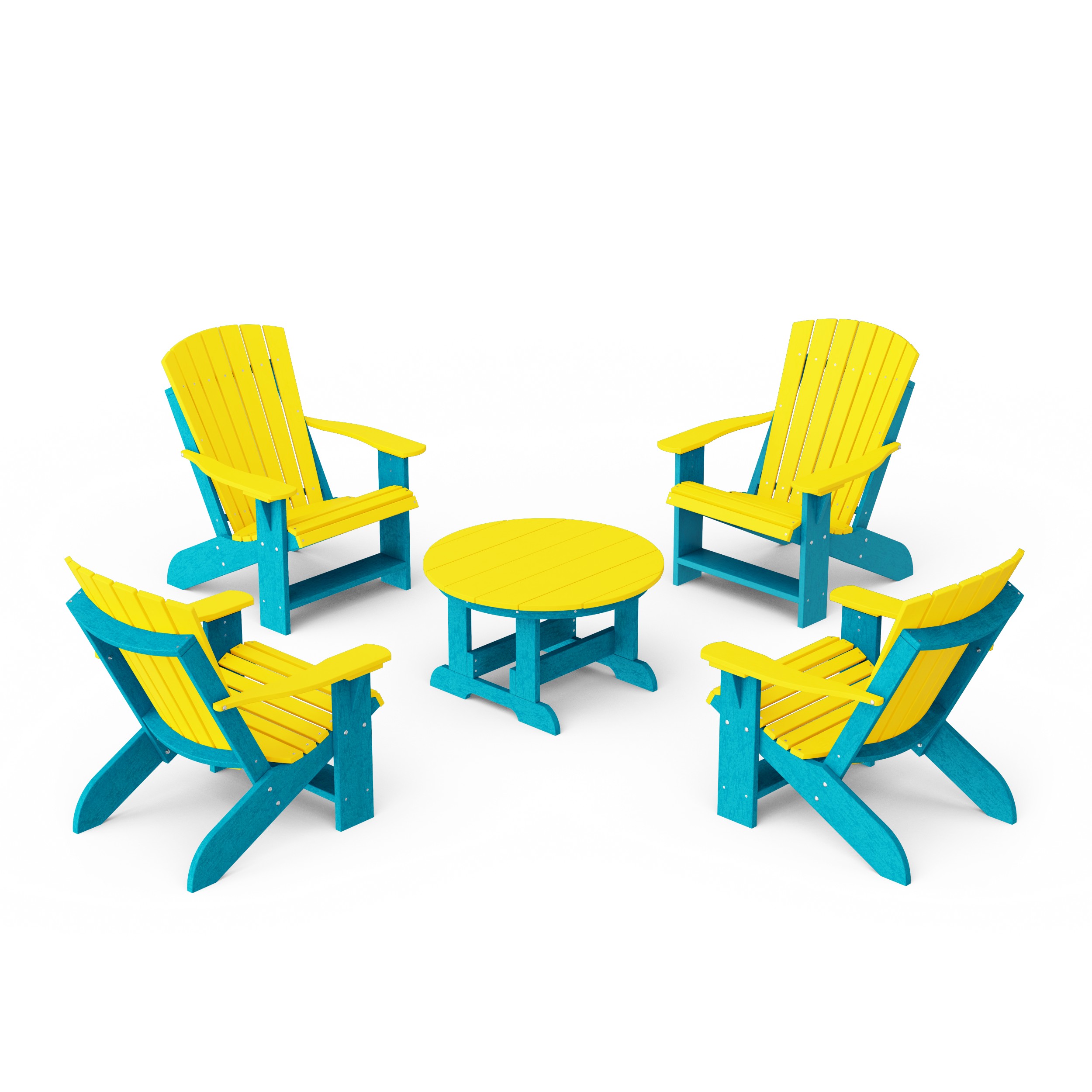 Heritage 5-Piece Adirondack Chair Conversation Set