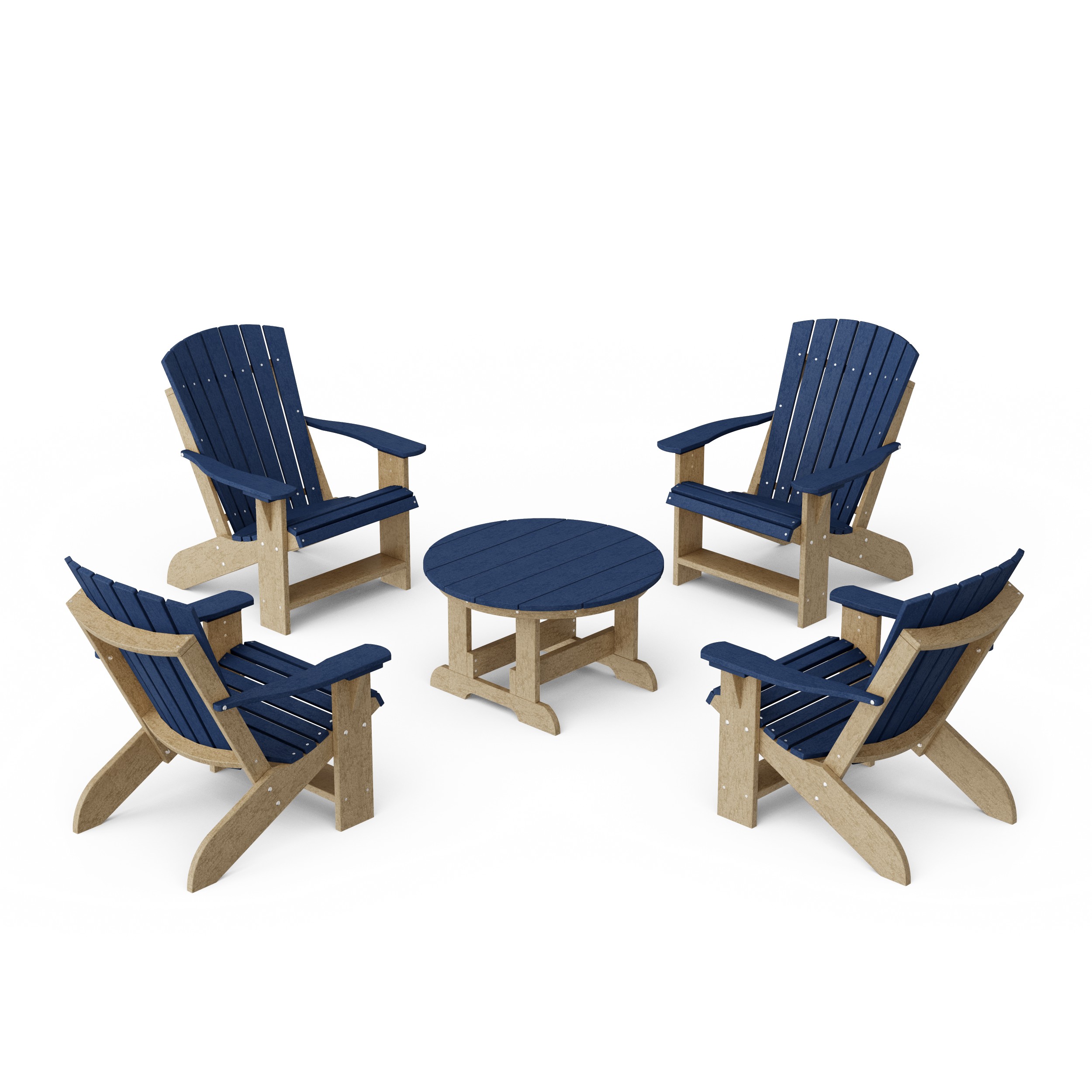 Heritage 5-Piece Adirondack Chair Conversation Set