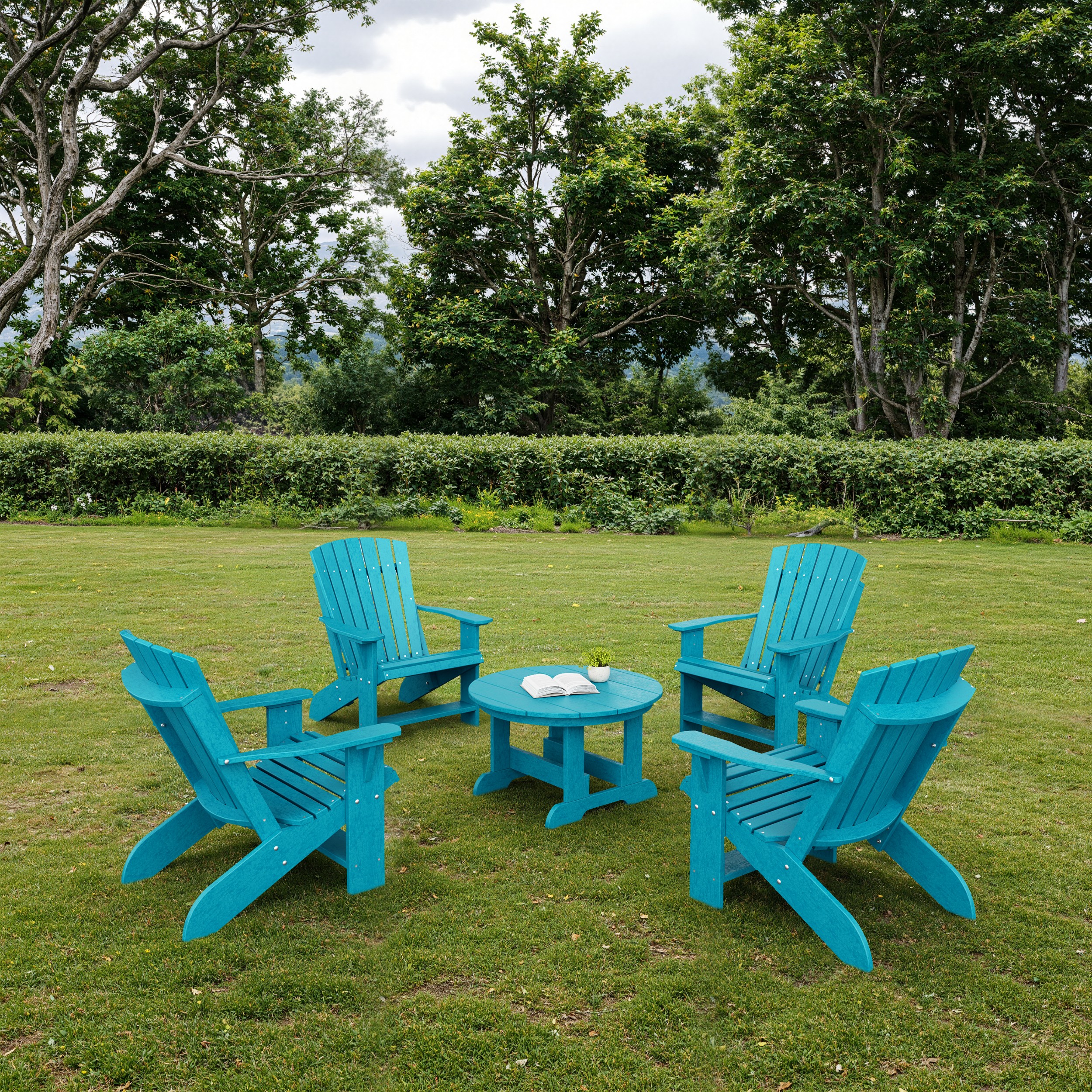 Heritage 5-Piece Adirondack Chair Conversation Set