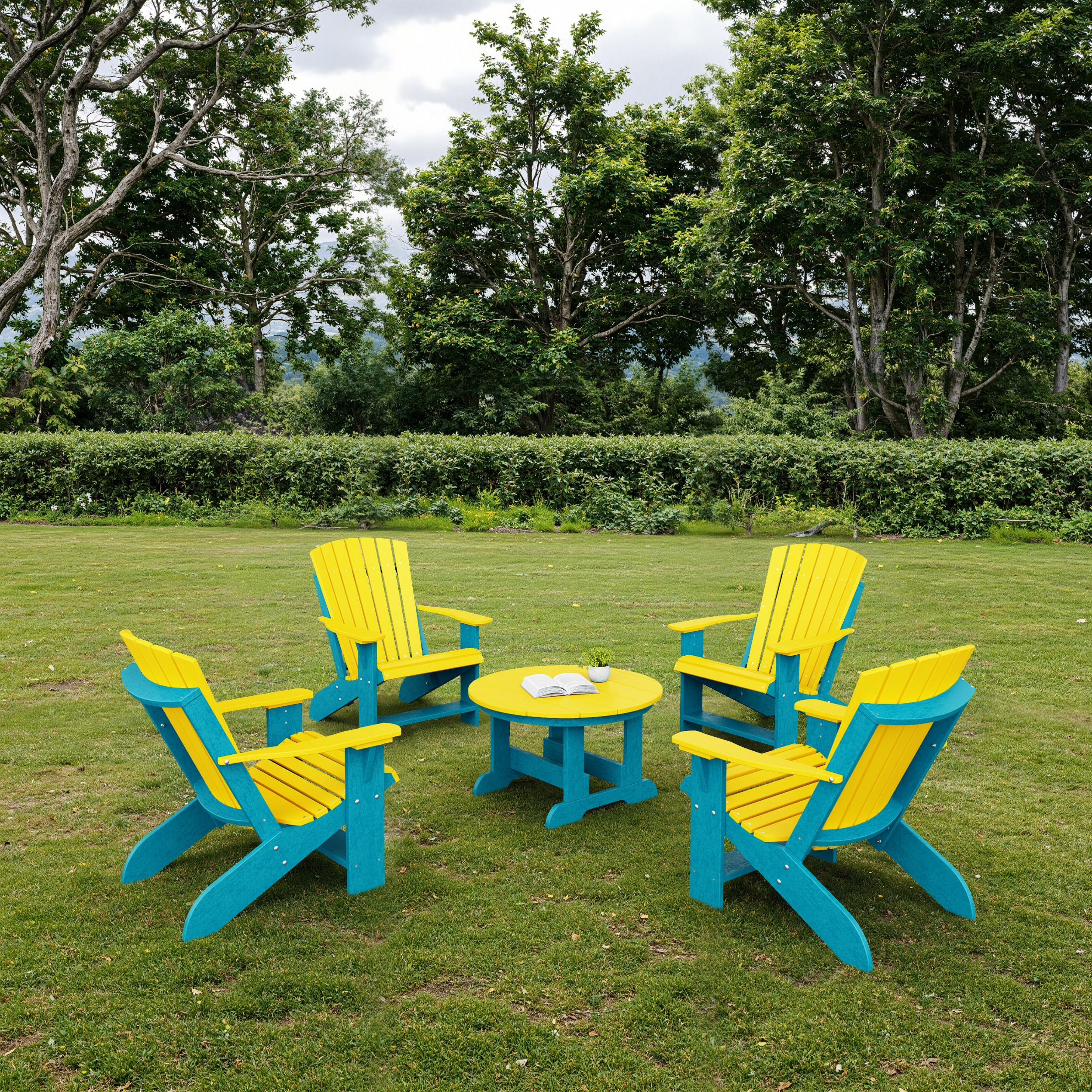 Heritage 5-Piece Adirondack Chair Conversation Set