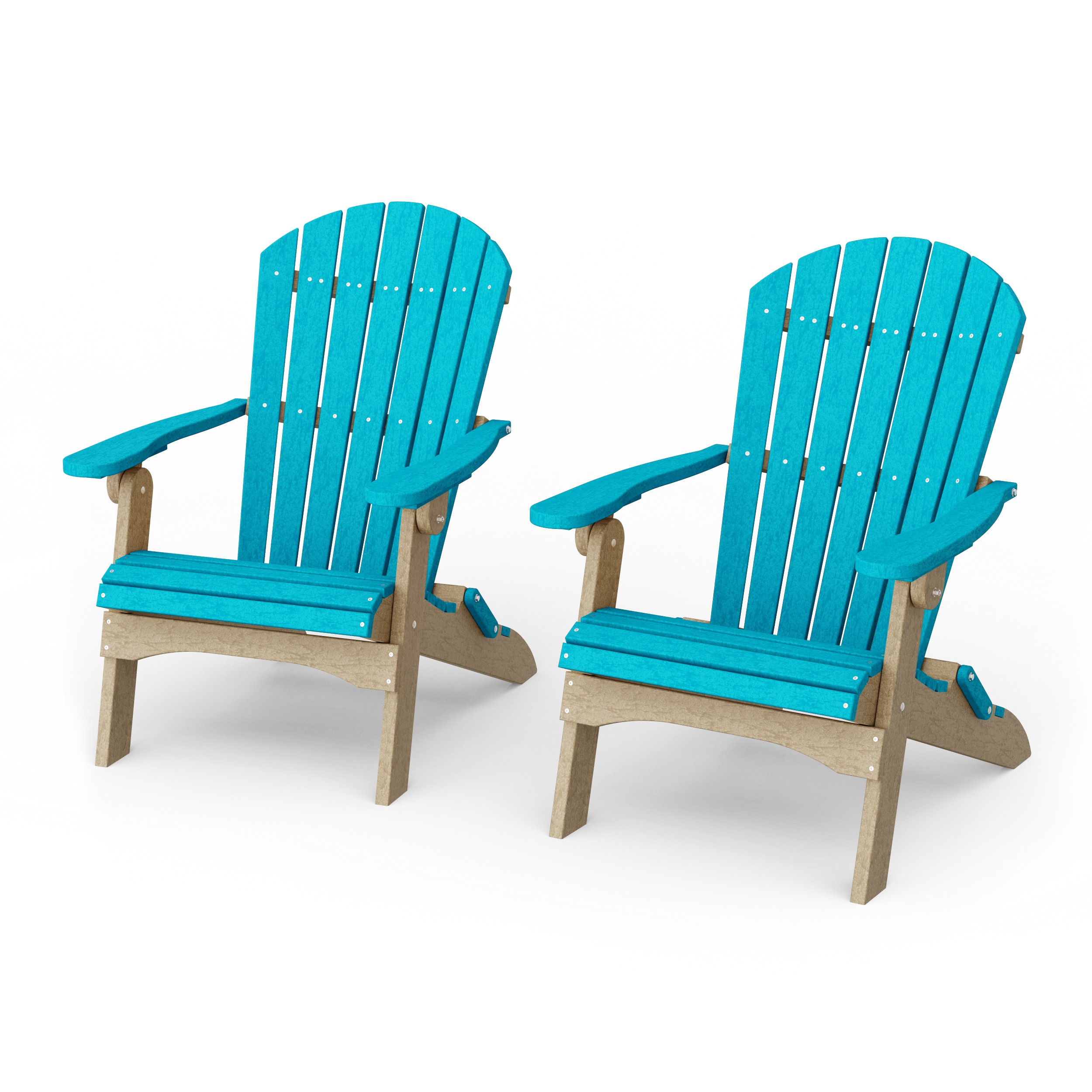 Heritage Folding Adirondack Chairs Set of 2