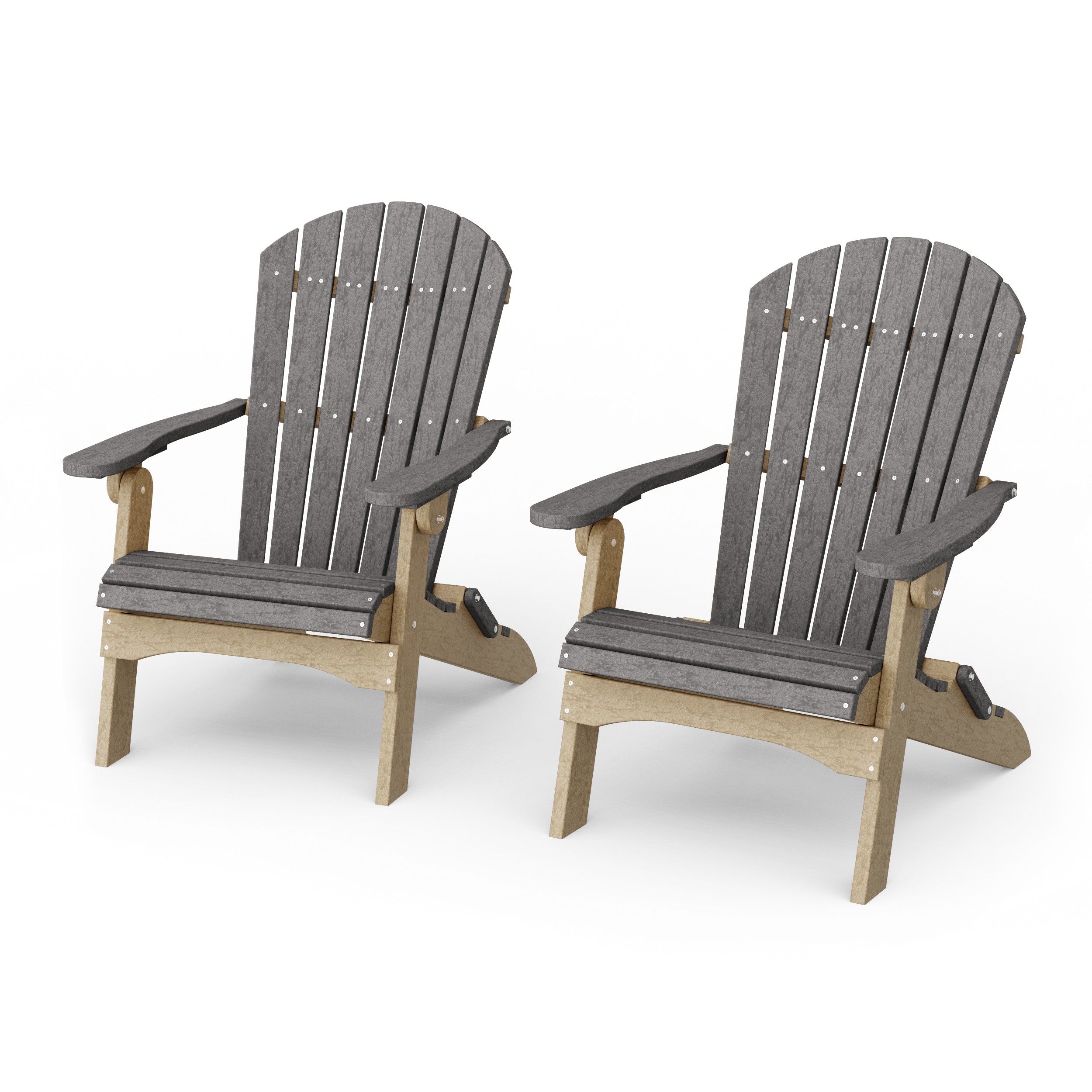 Heritage Folding Adirondack Chairs Set of 2