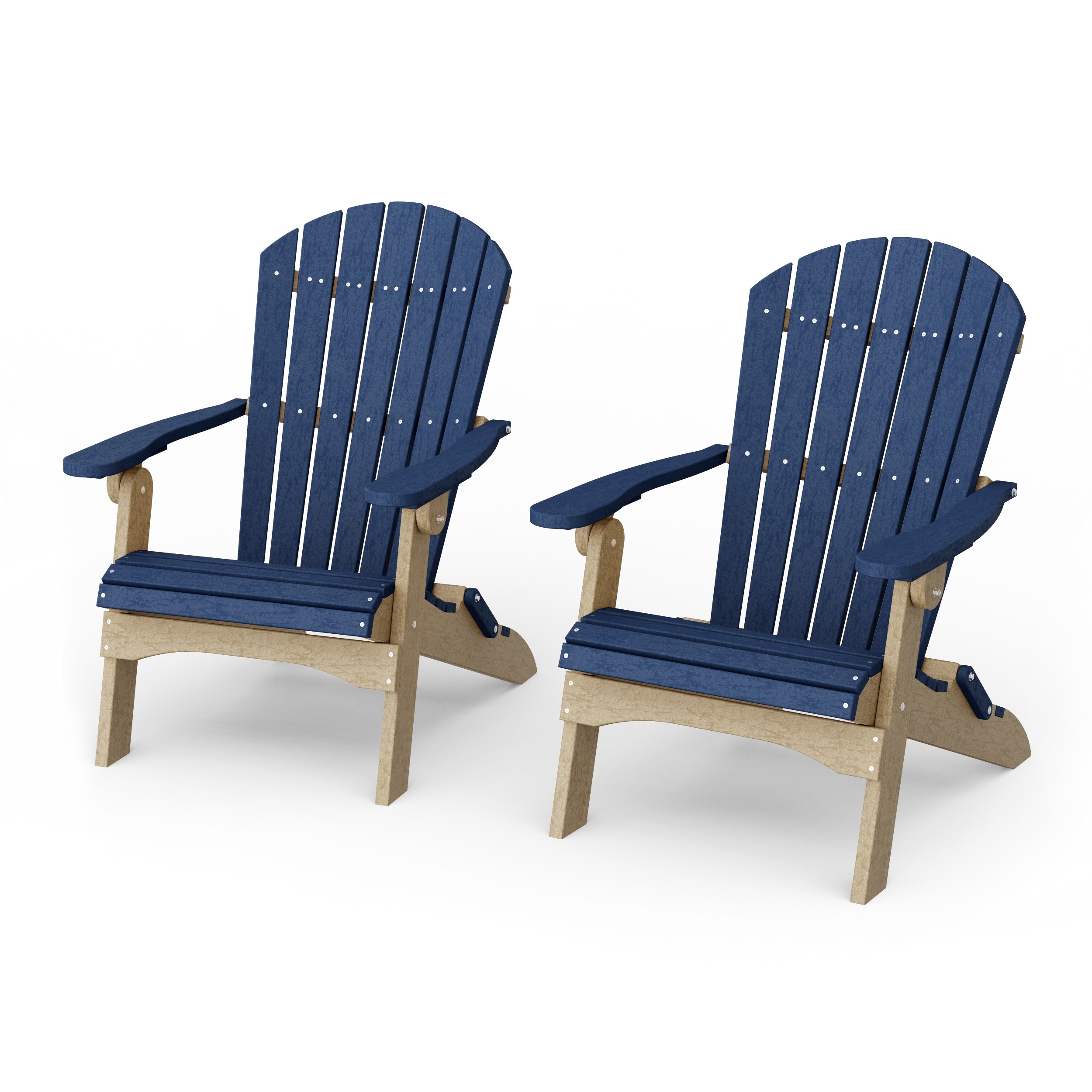 Heritage Folding Adirondack Chairs Set of 2