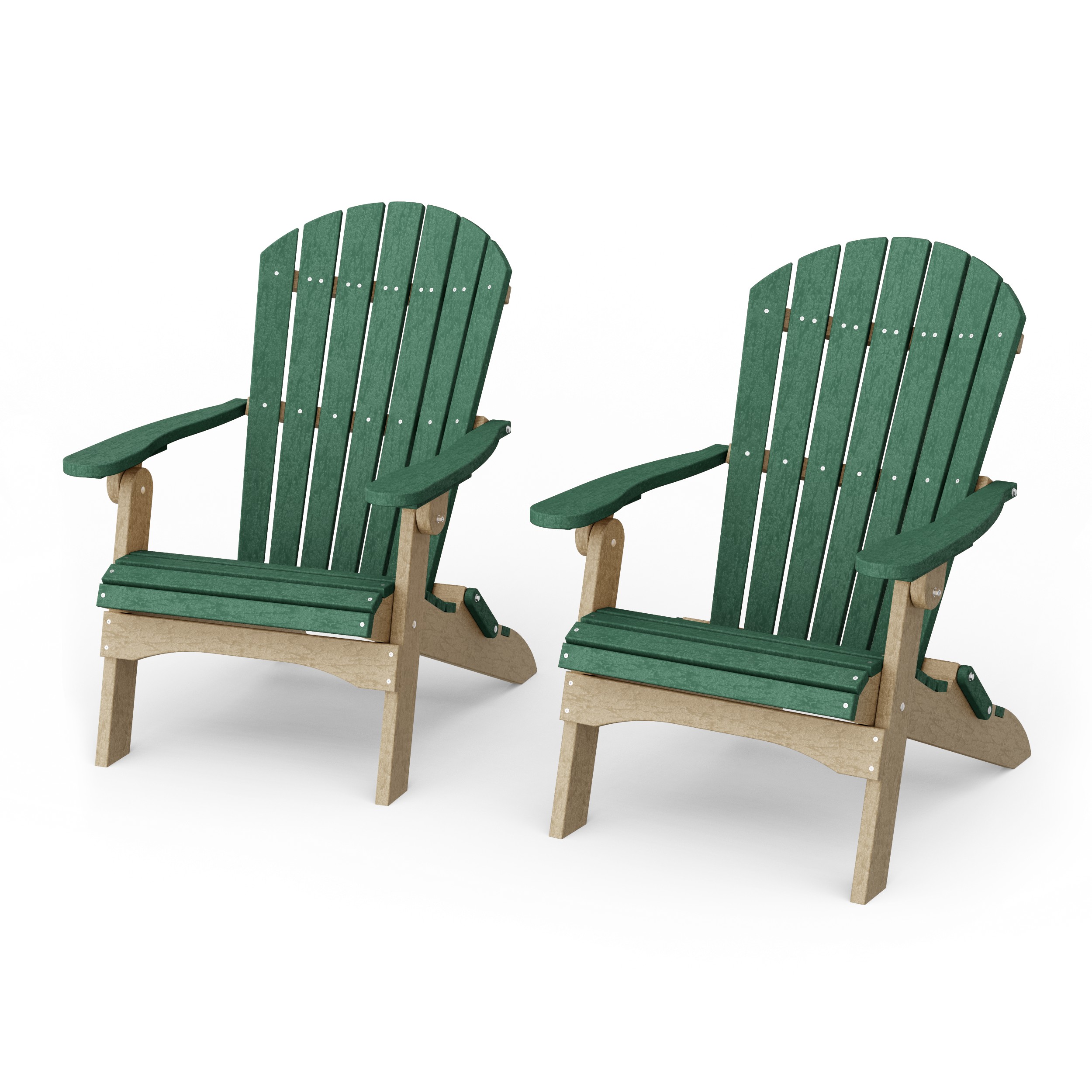 Heritage Folding Adirondack Chairs Set of 2