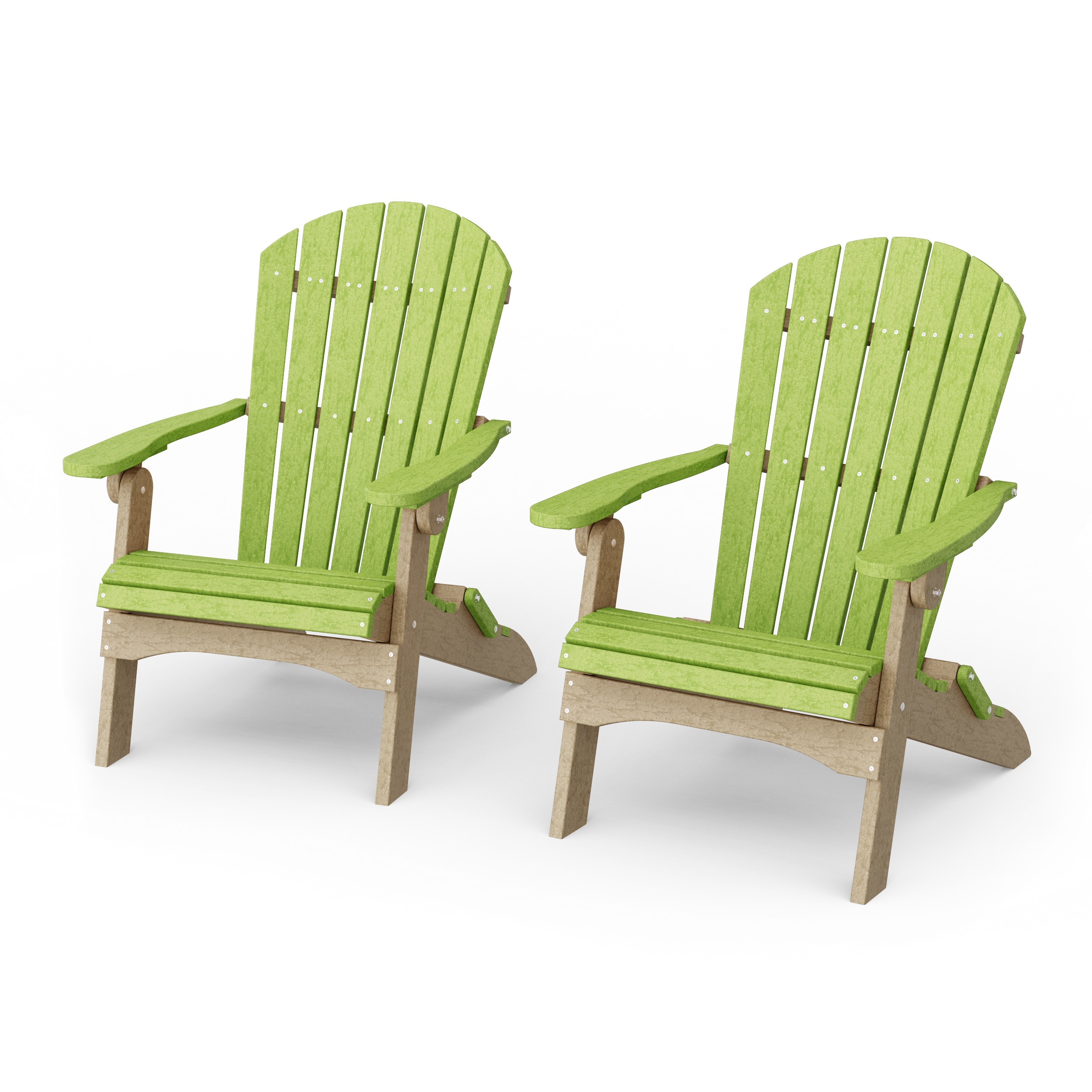 Heritage Folding Adirondack Chairs Set of 2