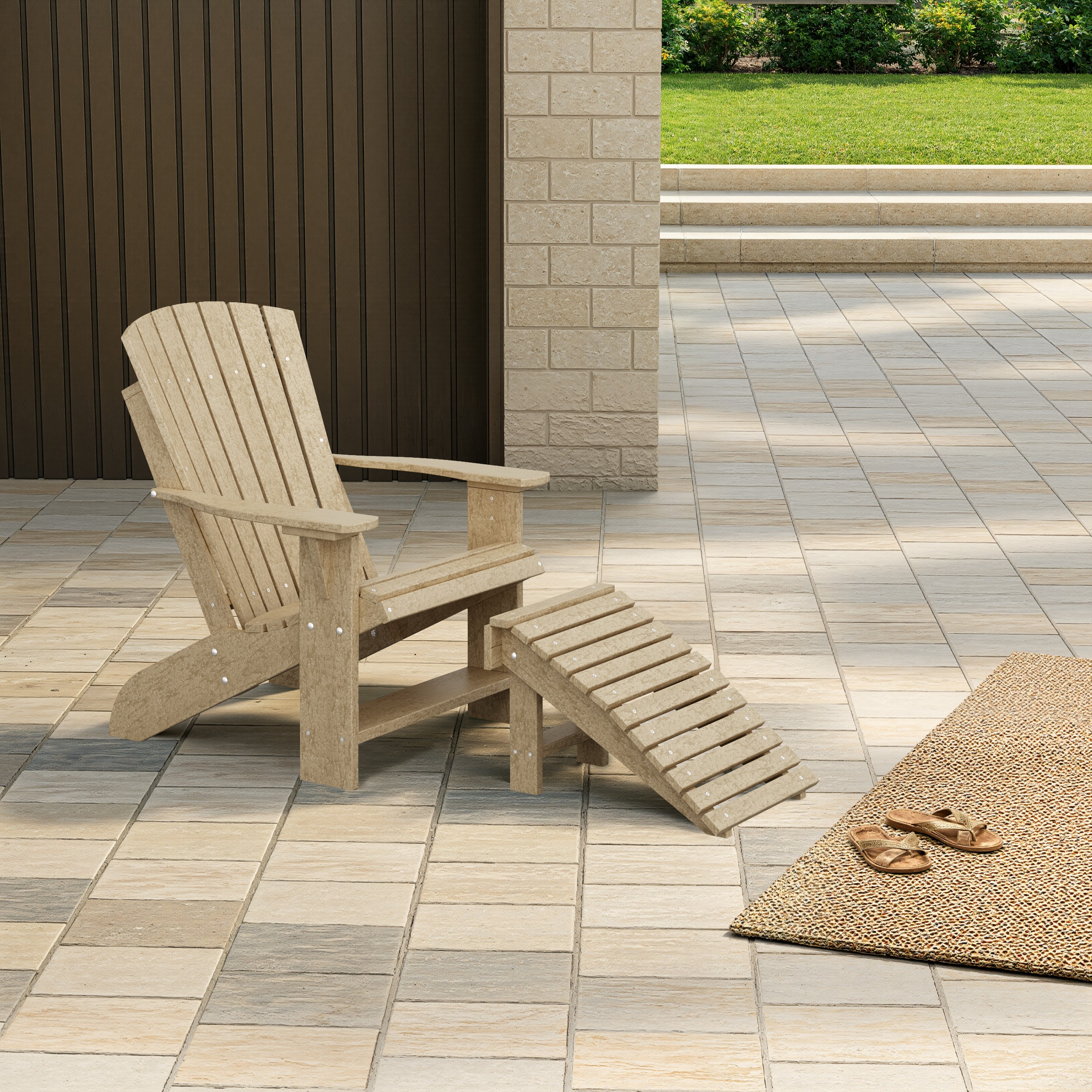 Heritage Adirondack Chair with Footrest