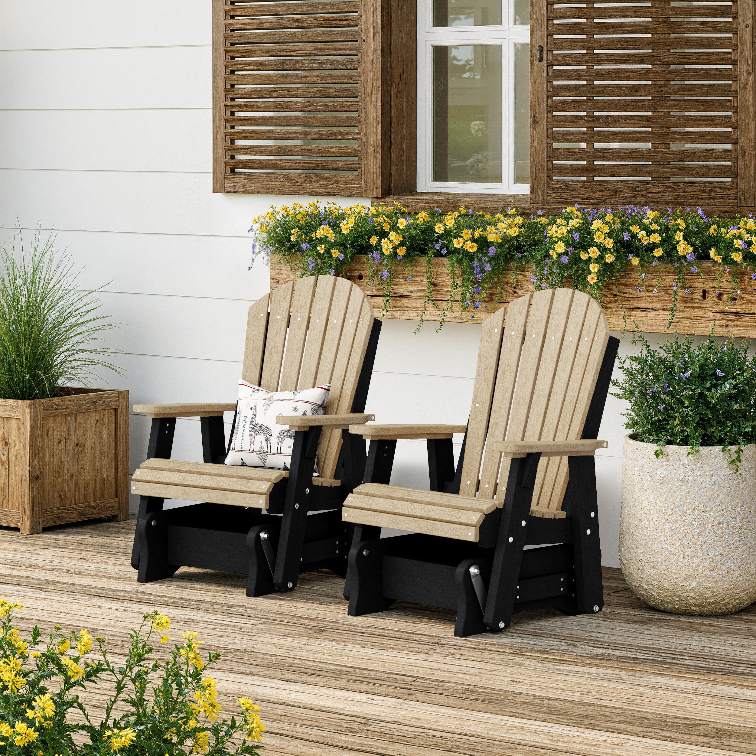 Heritage Adirondack Glider Chair Set of 2