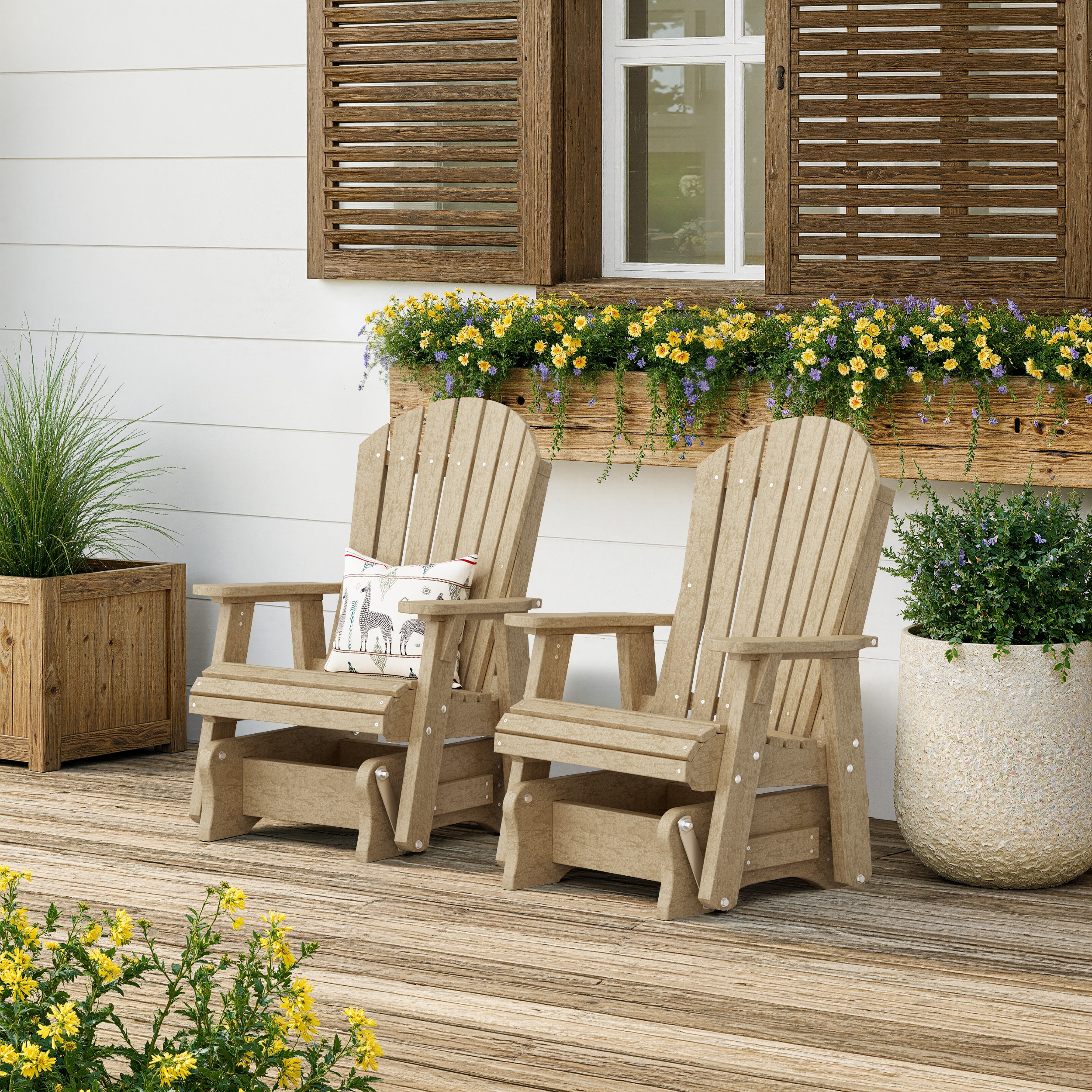 Heritage Adirondack Glider Chair Set of 2