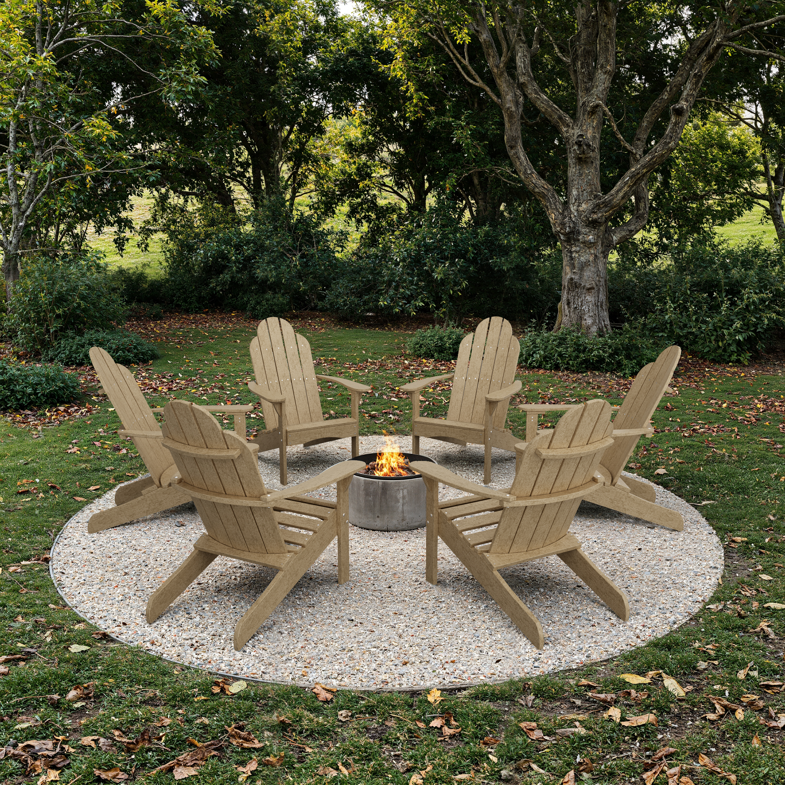 Classic Adirondack Chairs Set of 6