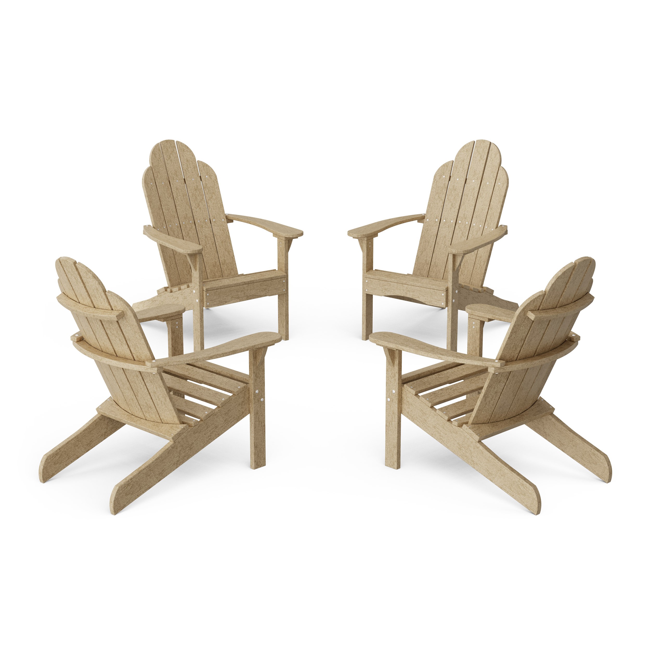 Classic Adirondack Chairs Set of 4