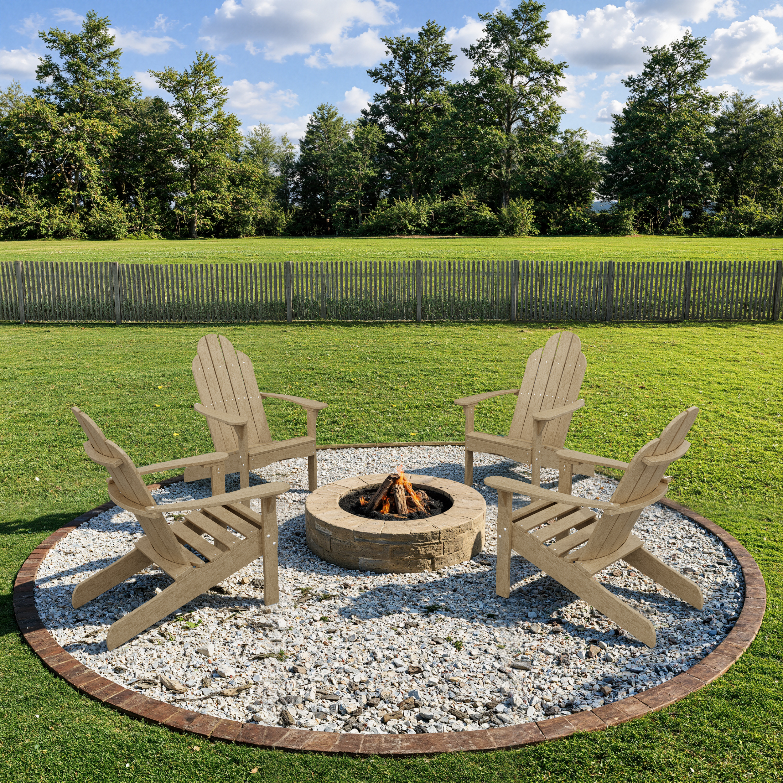 Classic Adirondack Chairs Set of 4