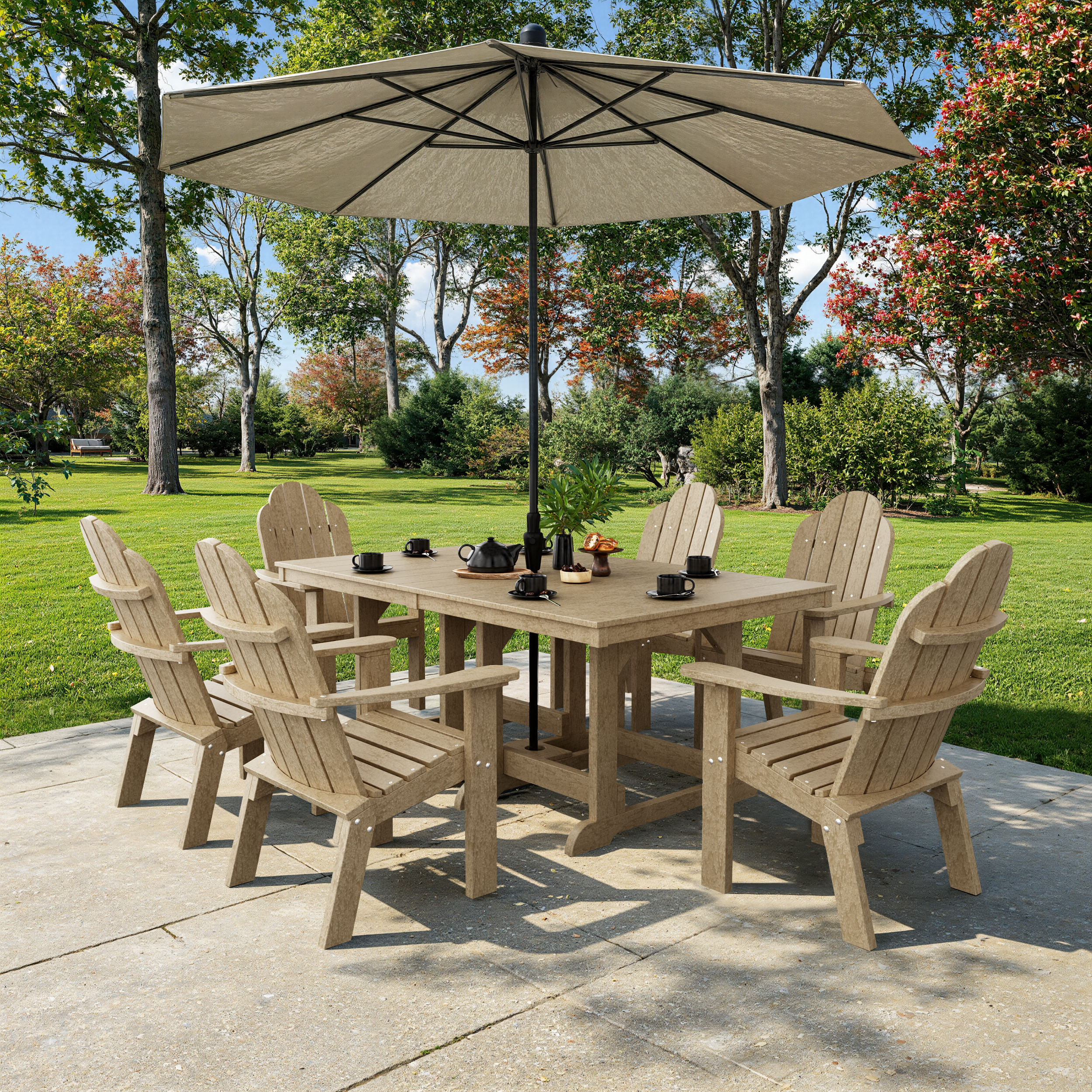 Classic Adirondack 7-Piece Rectangular Dining Set