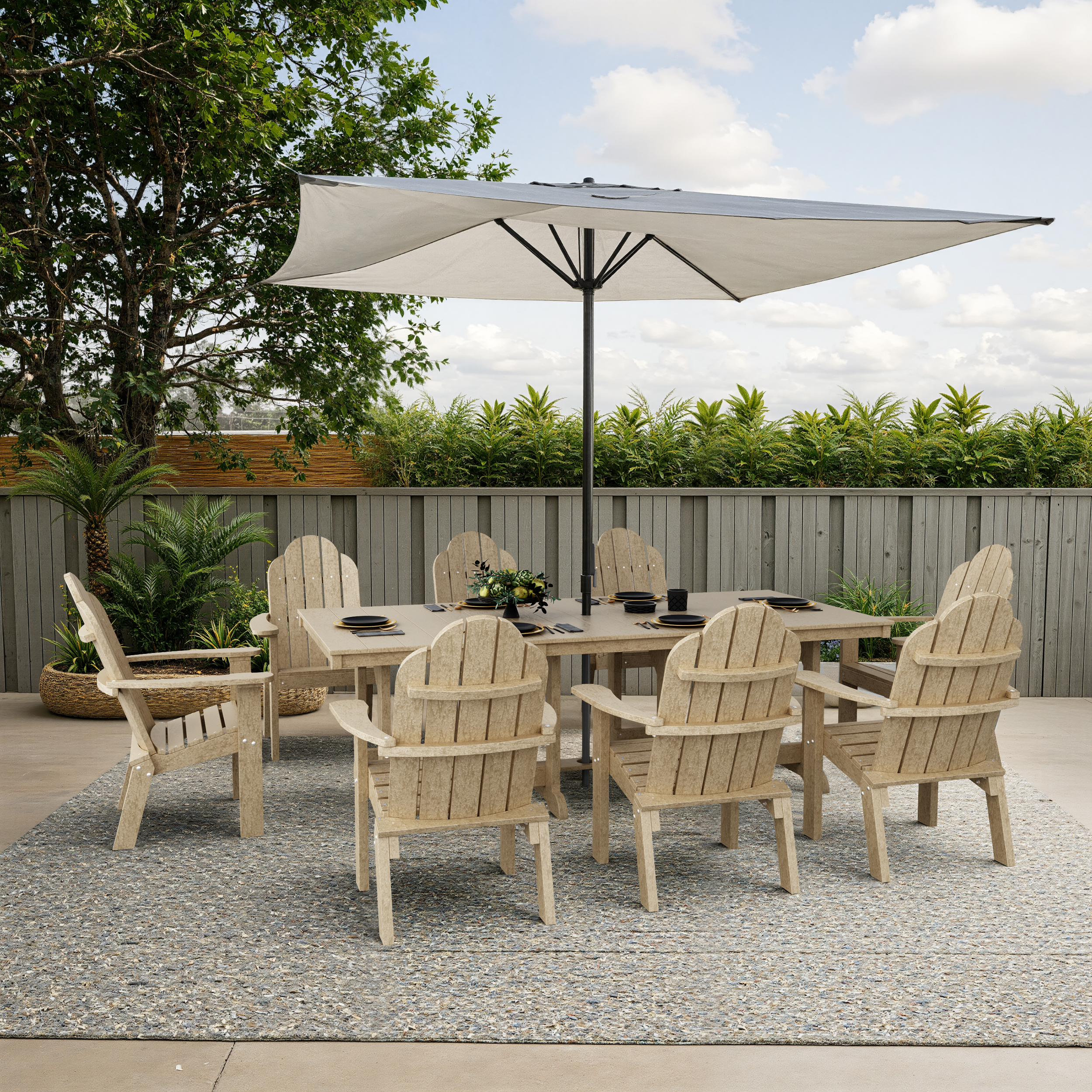 Classic Adirondack 9-Piece Rectangular Dining Set