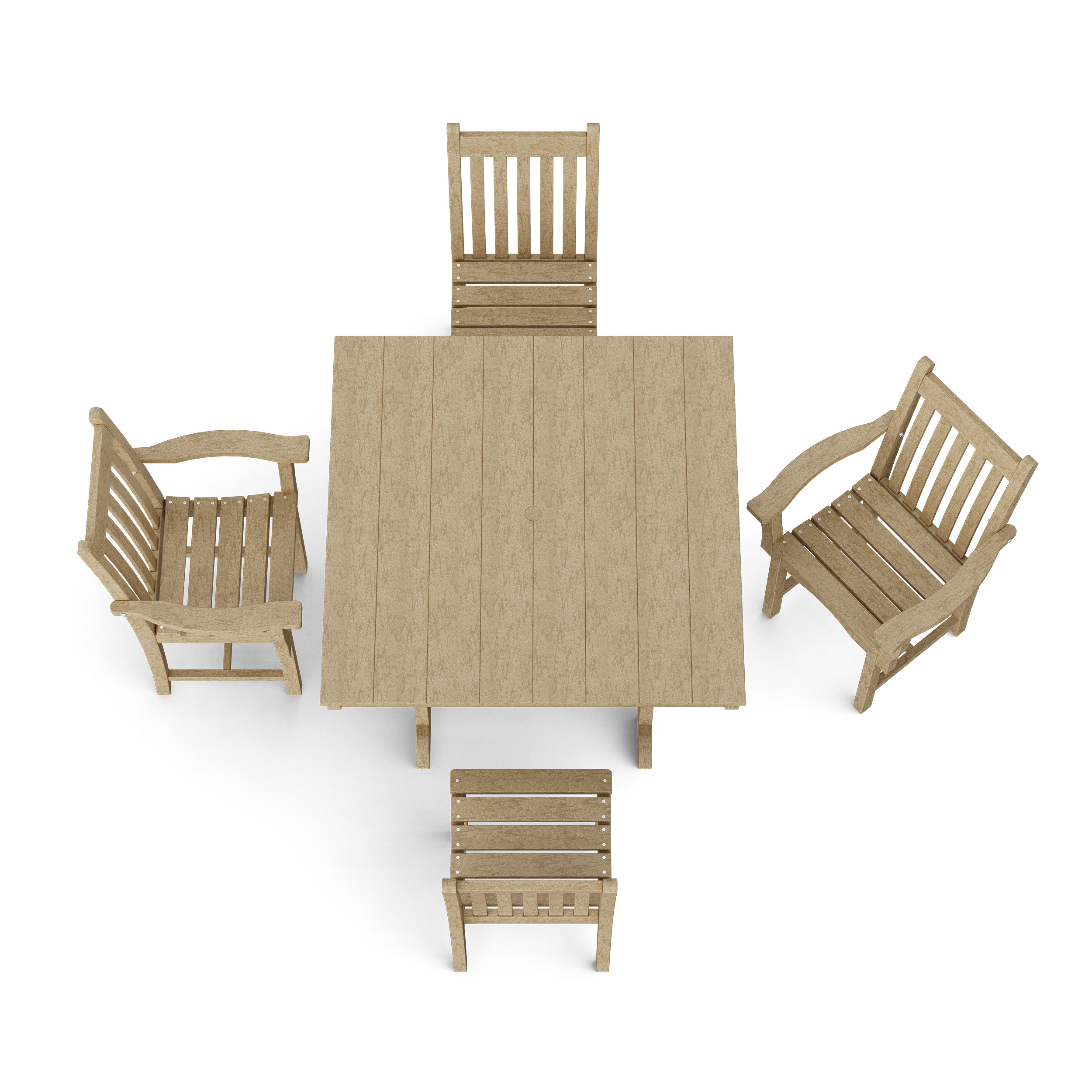 Classic 5-Piece Square Dining Set