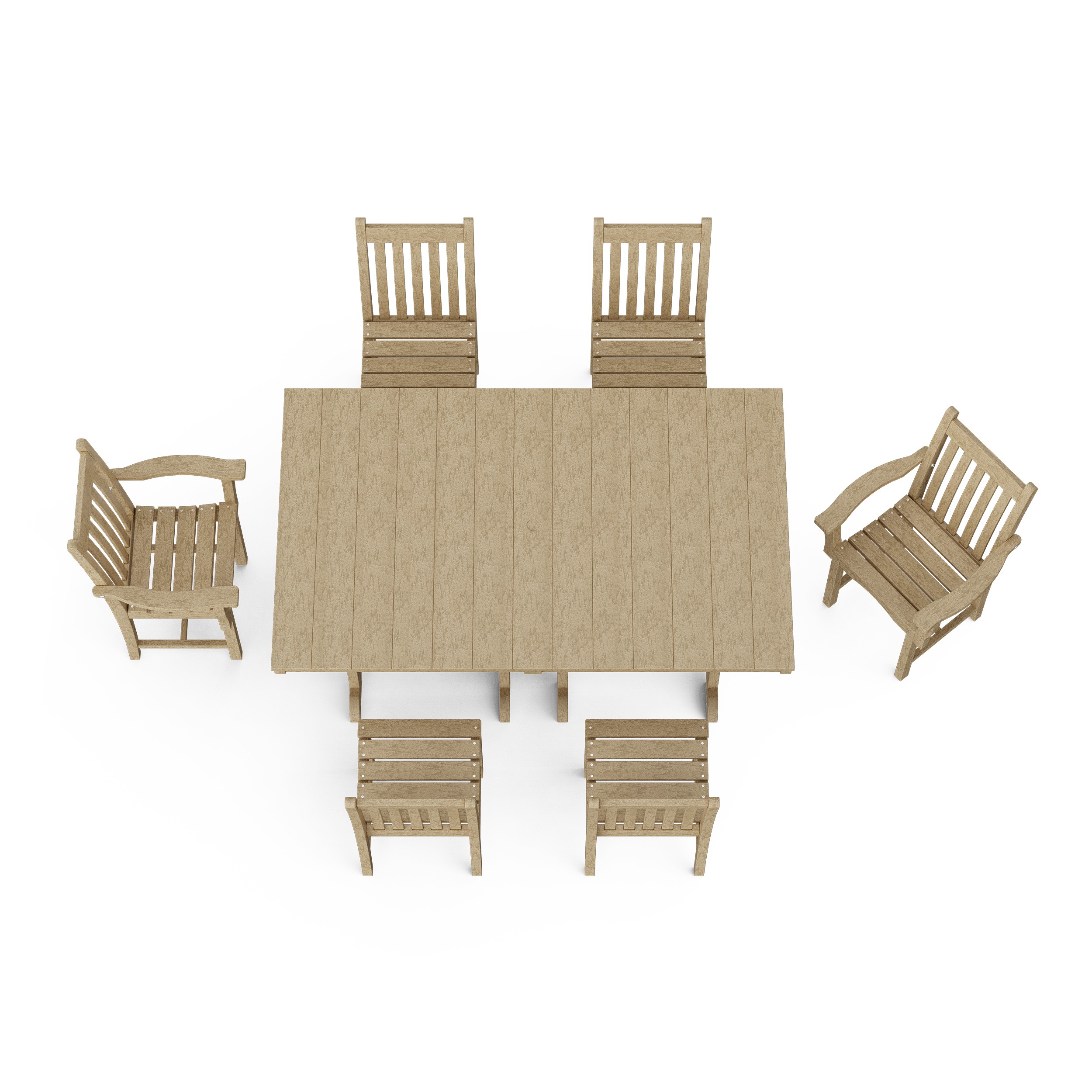 Classic 7-Piece Rectangular Dining Set
