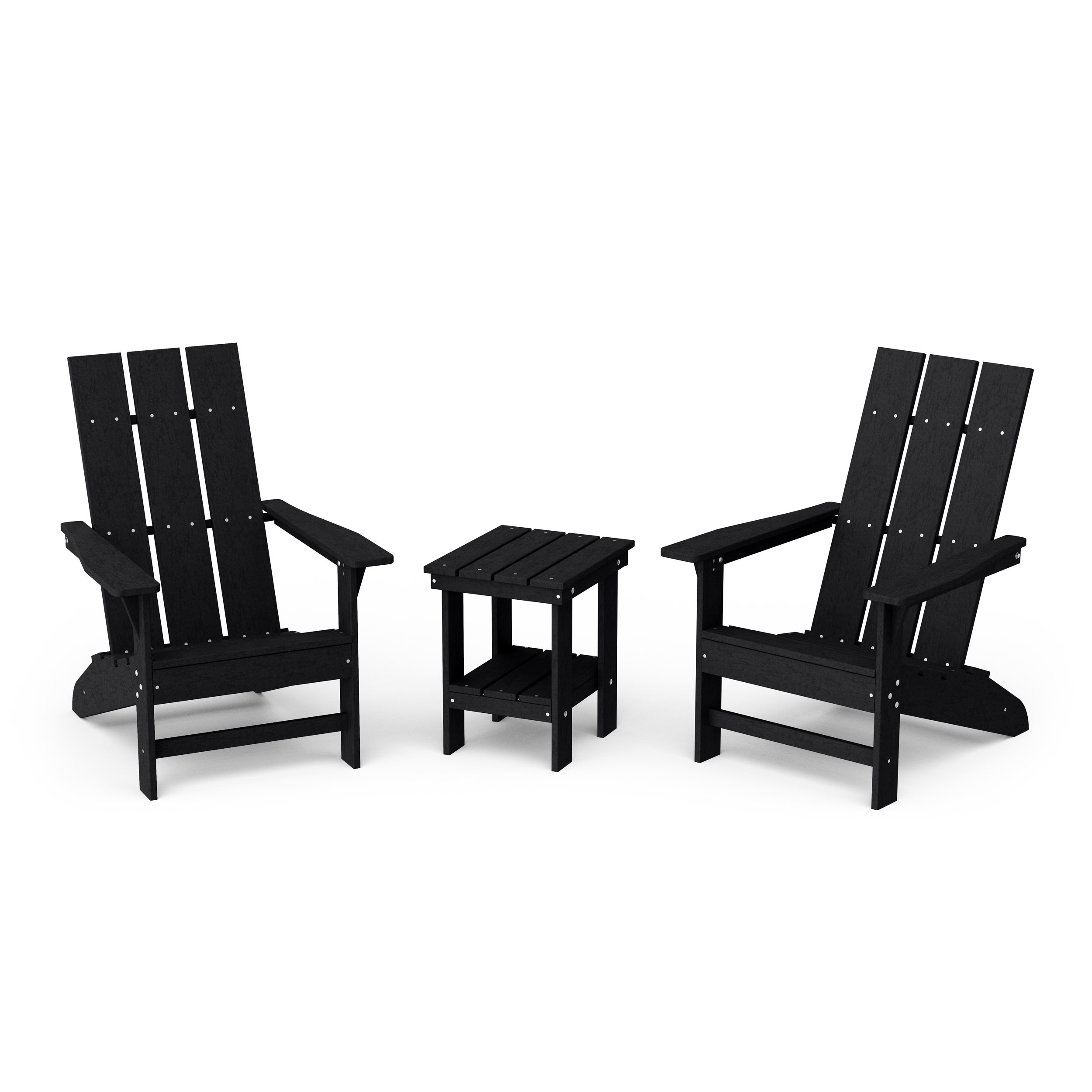 Freedom 3-Piece Modern Adirondack Set with Side Table