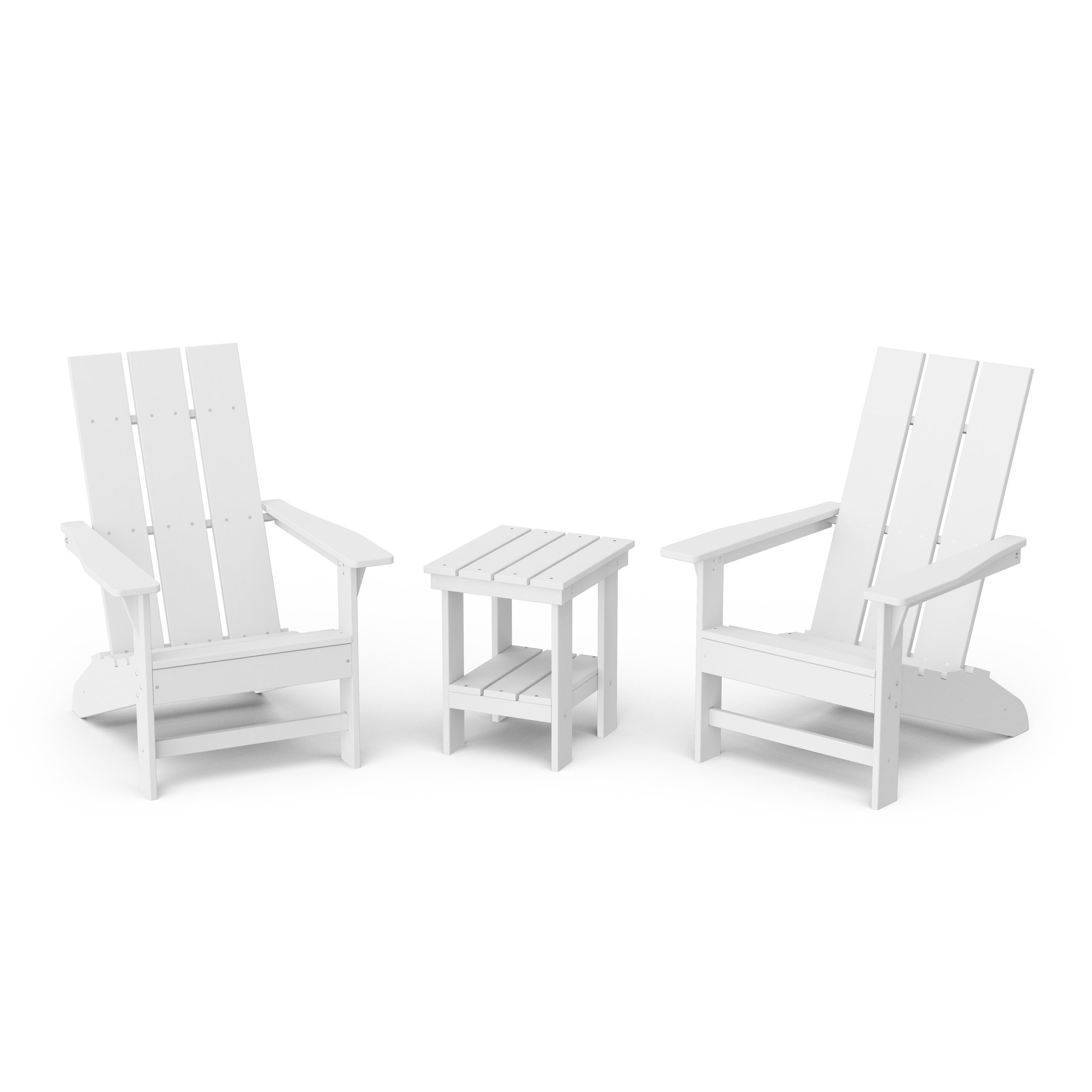 Freedom 3-Piece Modern Adirondack Set with Side Table