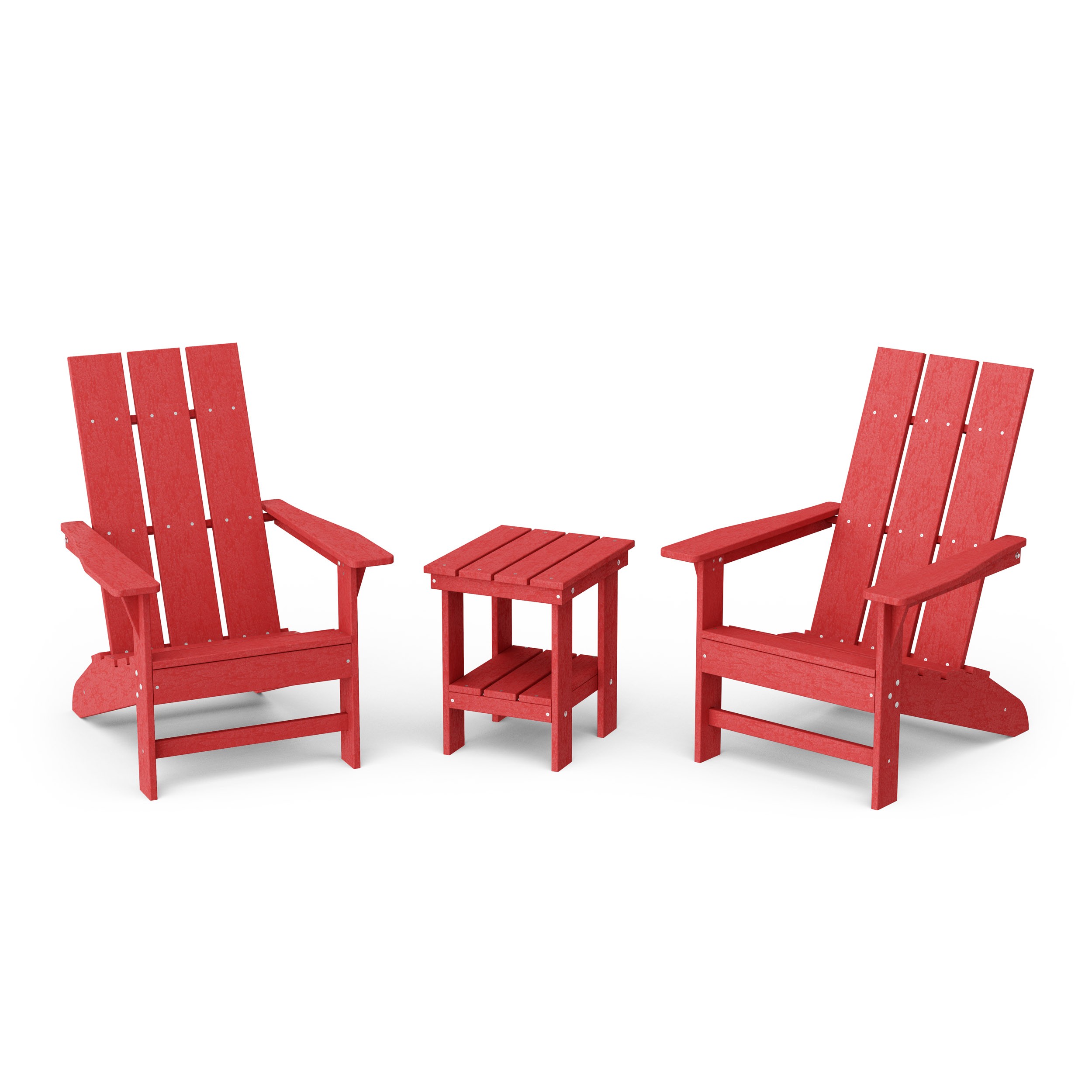 Freedom 3-Piece Modern Adirondack Set with Side Table