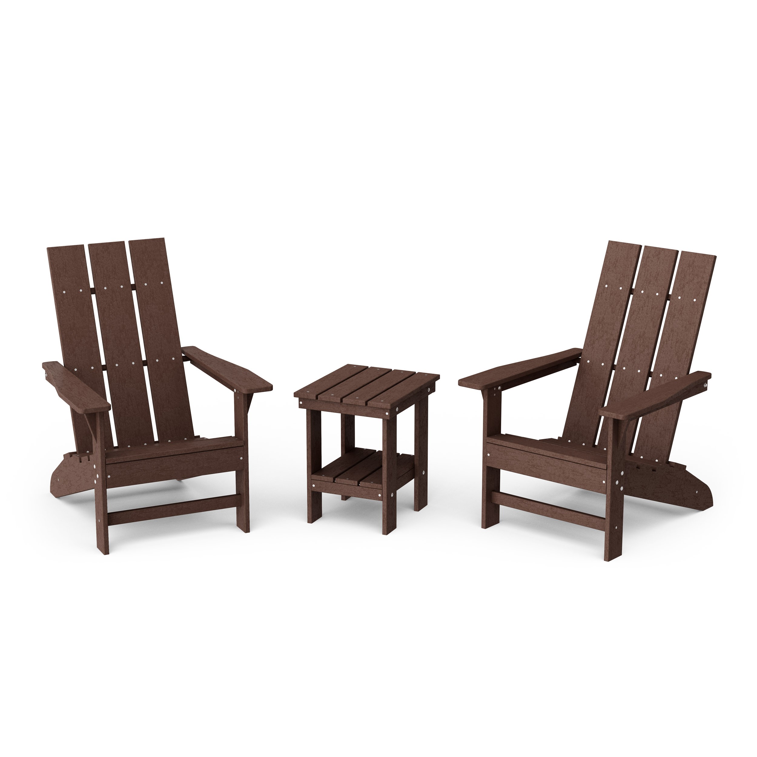 Freedom 3-Piece Modern Adirondack Set with Side Table
