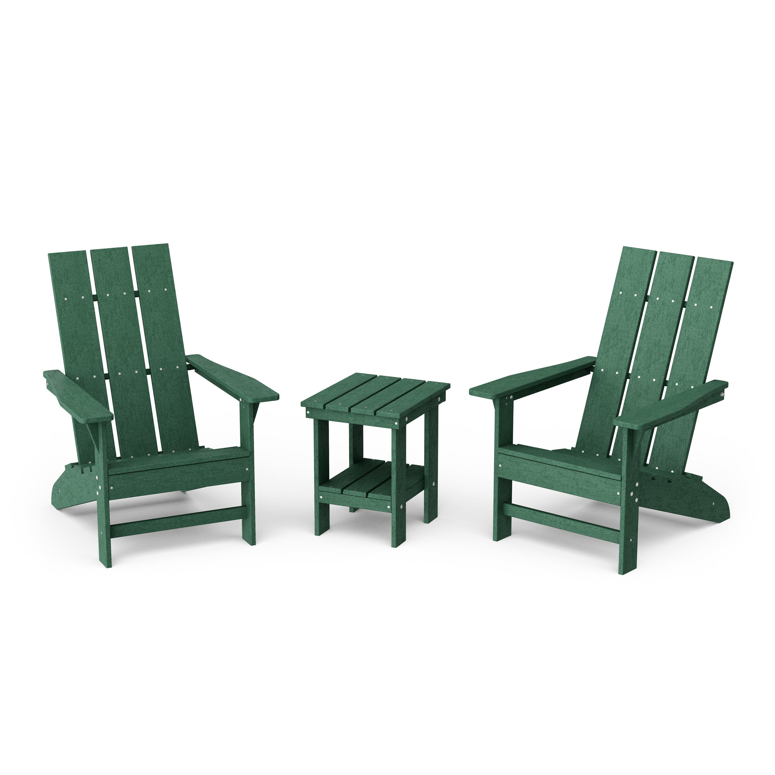 Freedom 3-Piece Modern Adirondack Set with Side Table