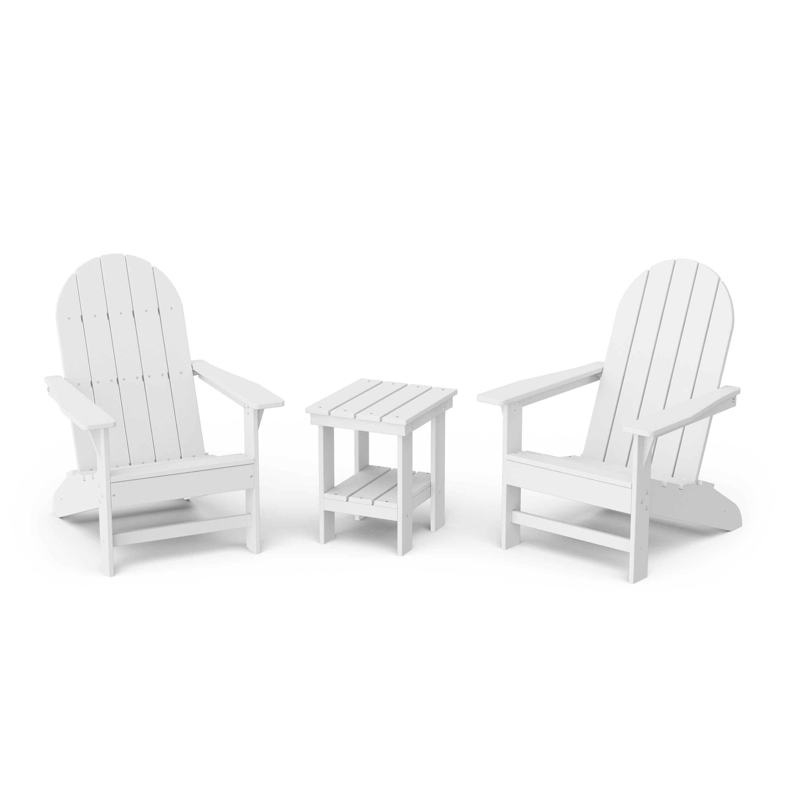 Freedom 3-Piece Traditional Adirondack Set with Side Table