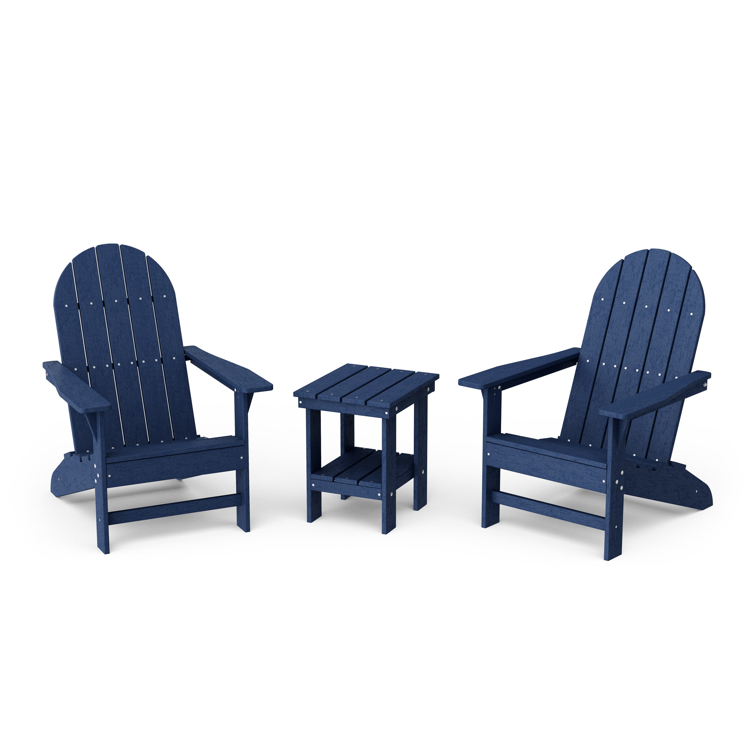 Freedom 3-Piece Traditional Adirondack Set with Side Table