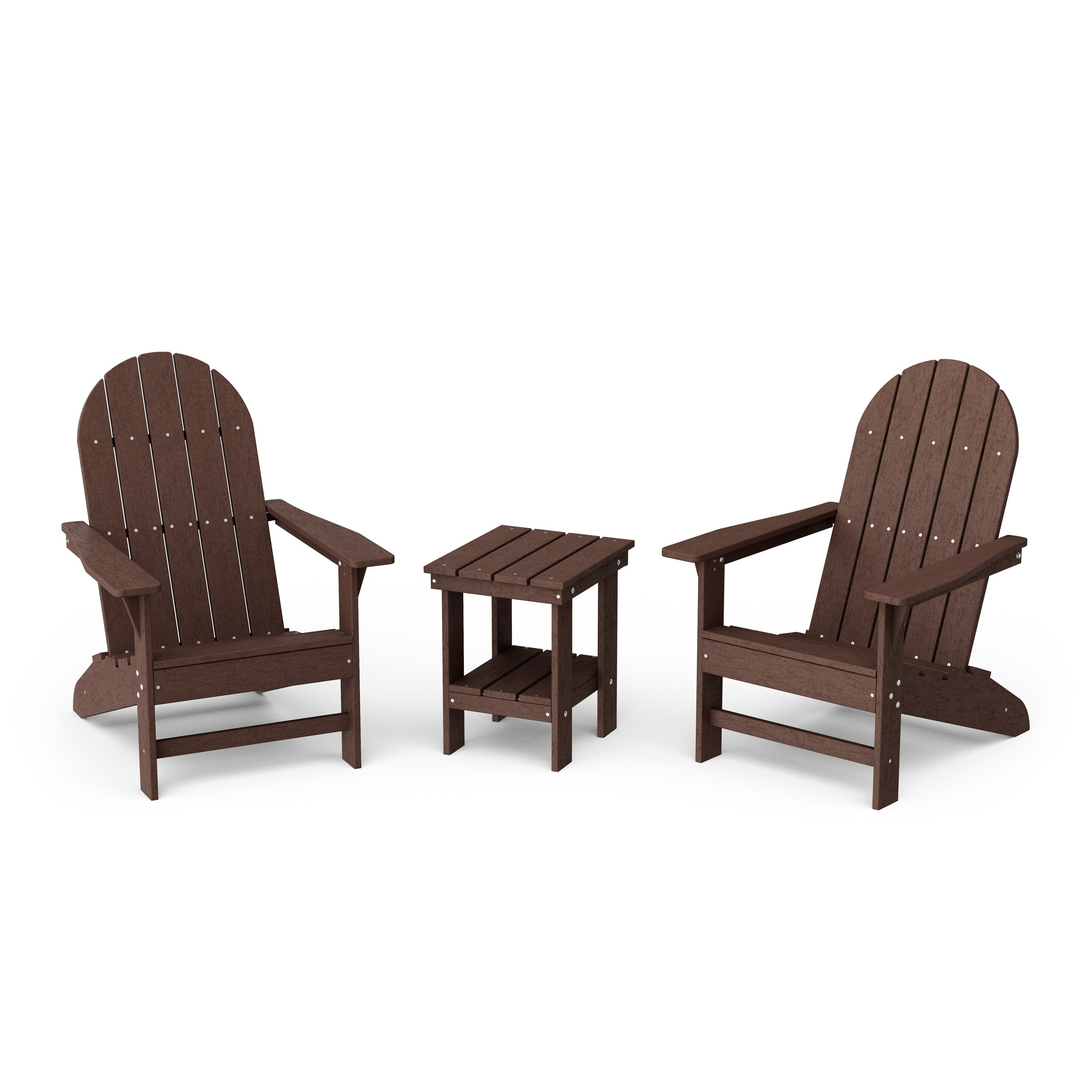 Freedom 3-Piece Traditional Adirondack Set with Side Table