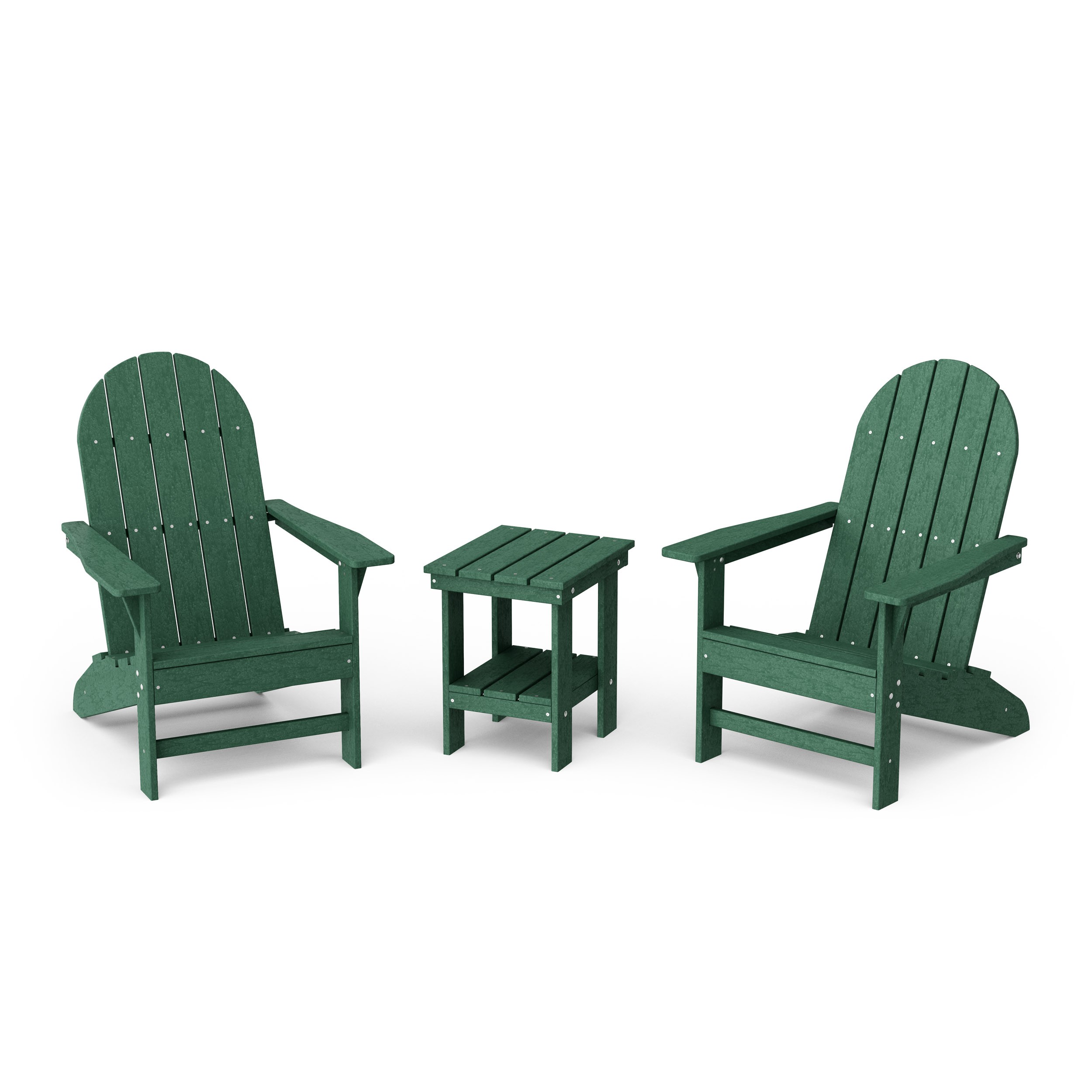 Freedom 3-Piece Traditional Adirondack Set with Side Table