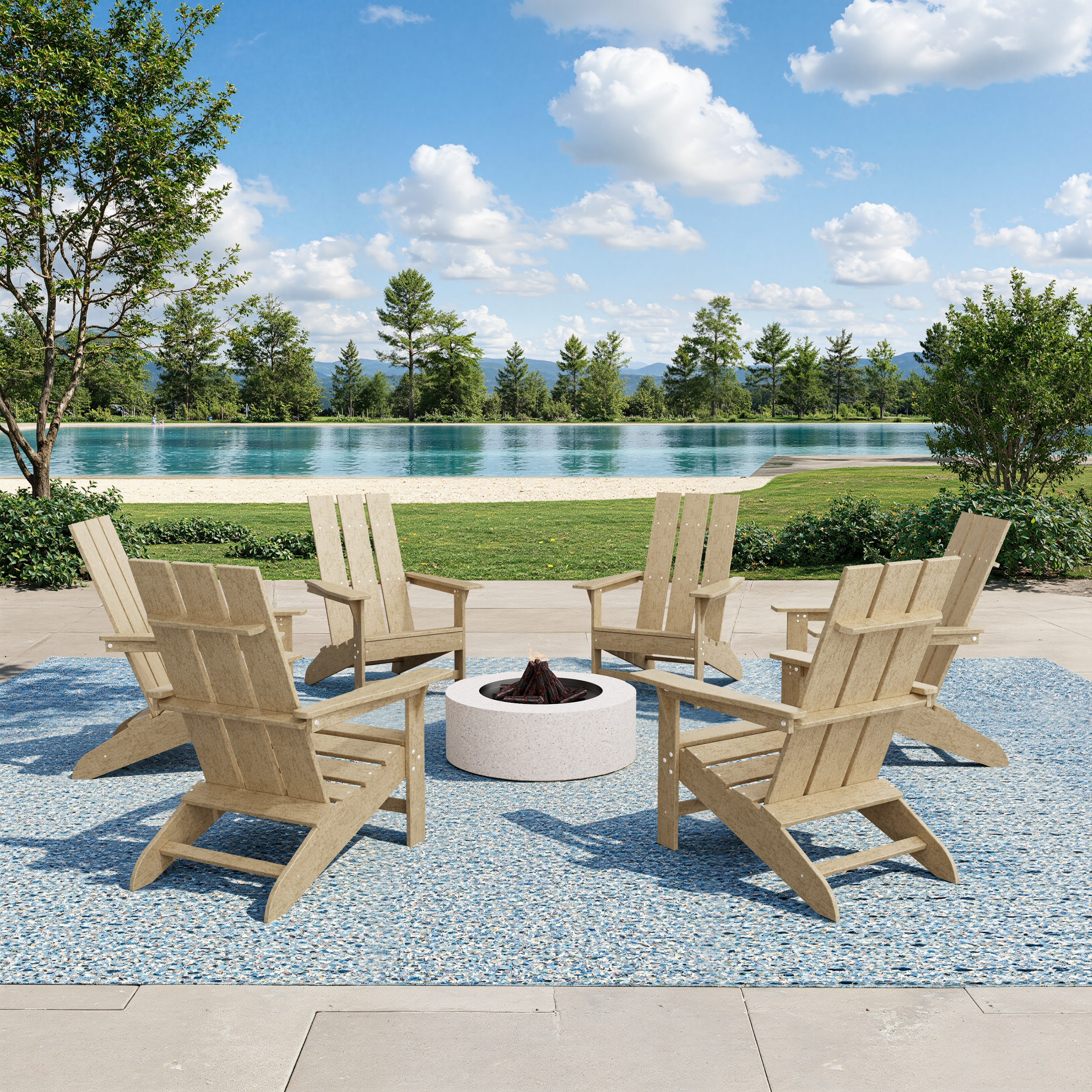 Freedom Modern Adirondack Chairs Set of 6