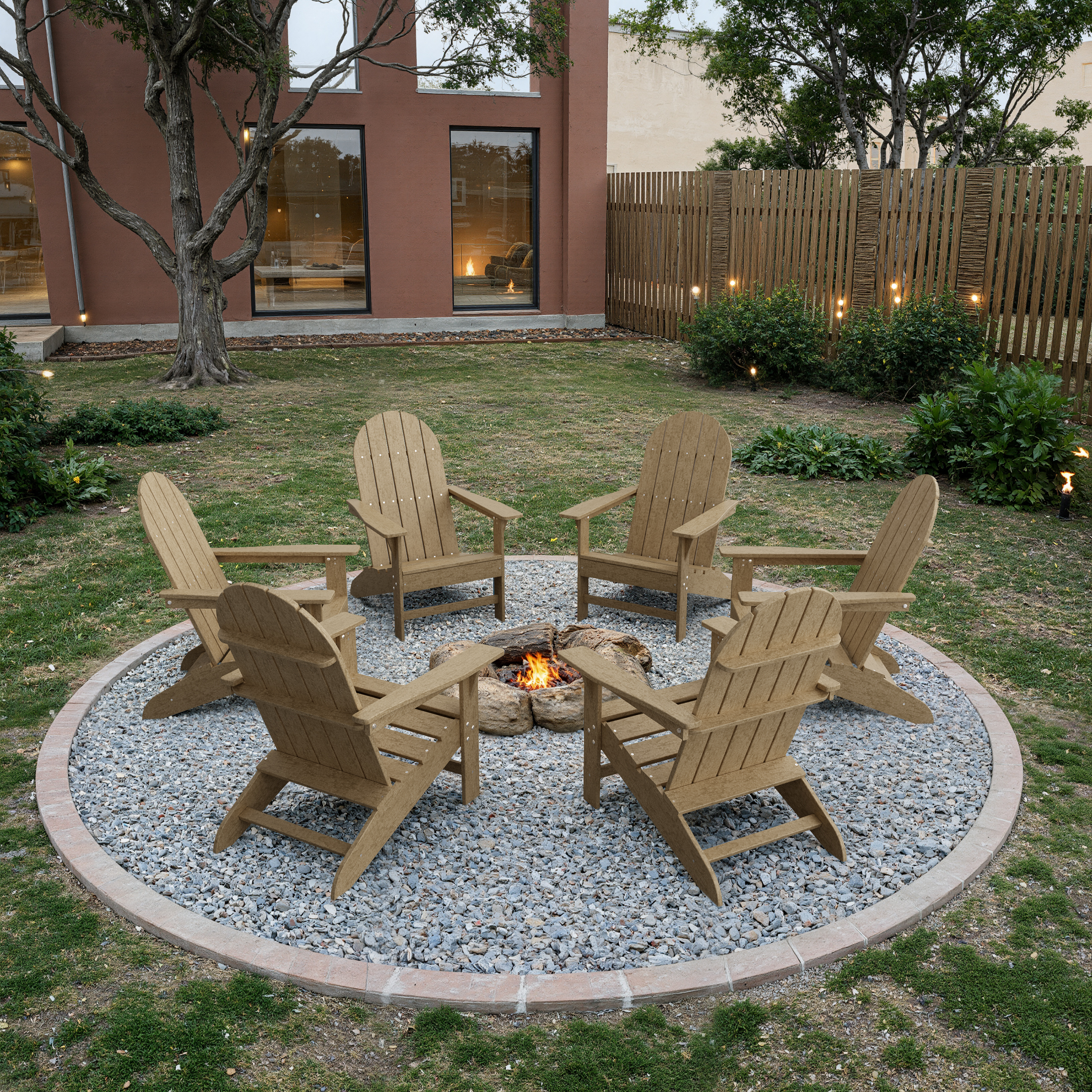 Freedom Traditional Adirondack Chairs Set of 6