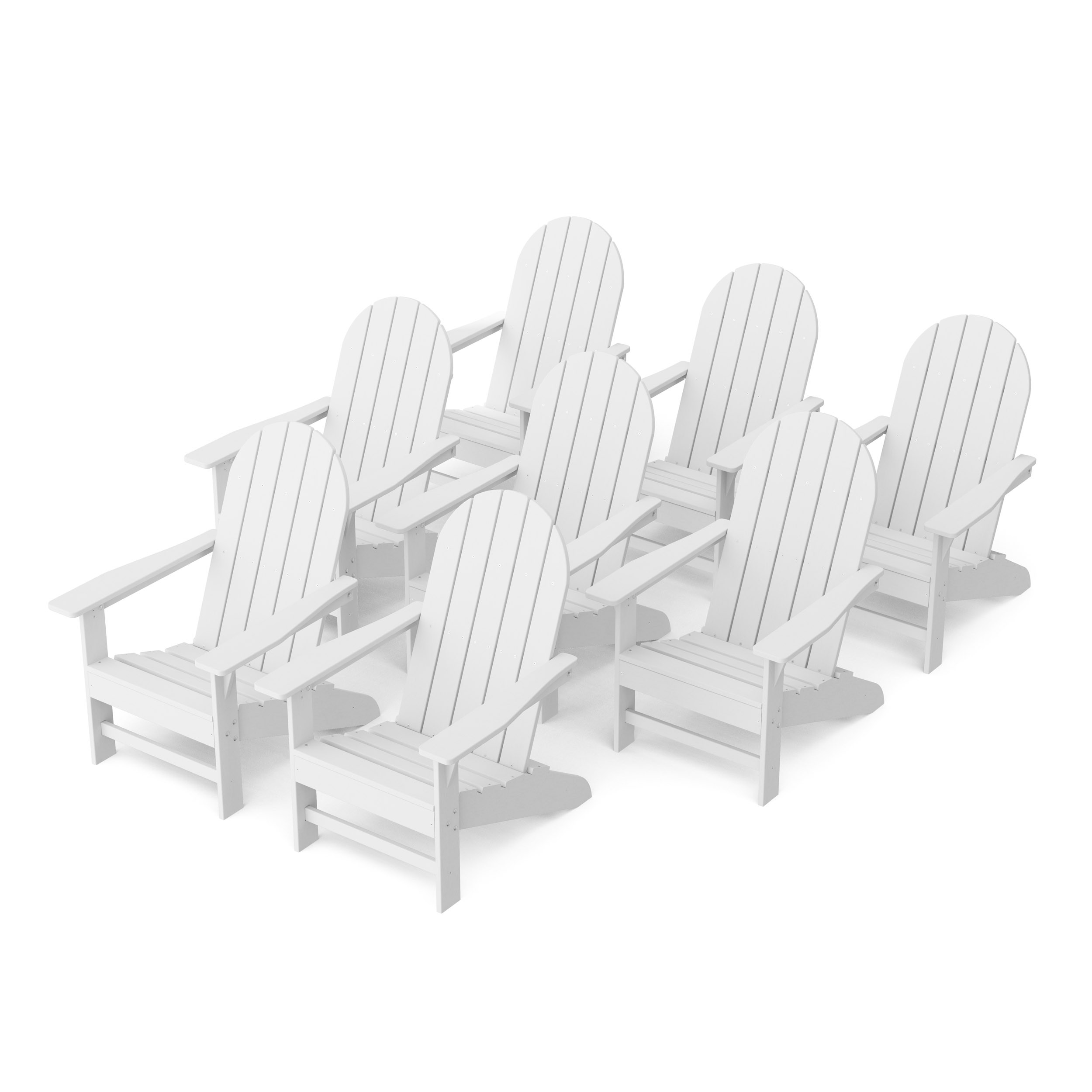 Freedom Traditional Adirondack Chairs Set of 8
