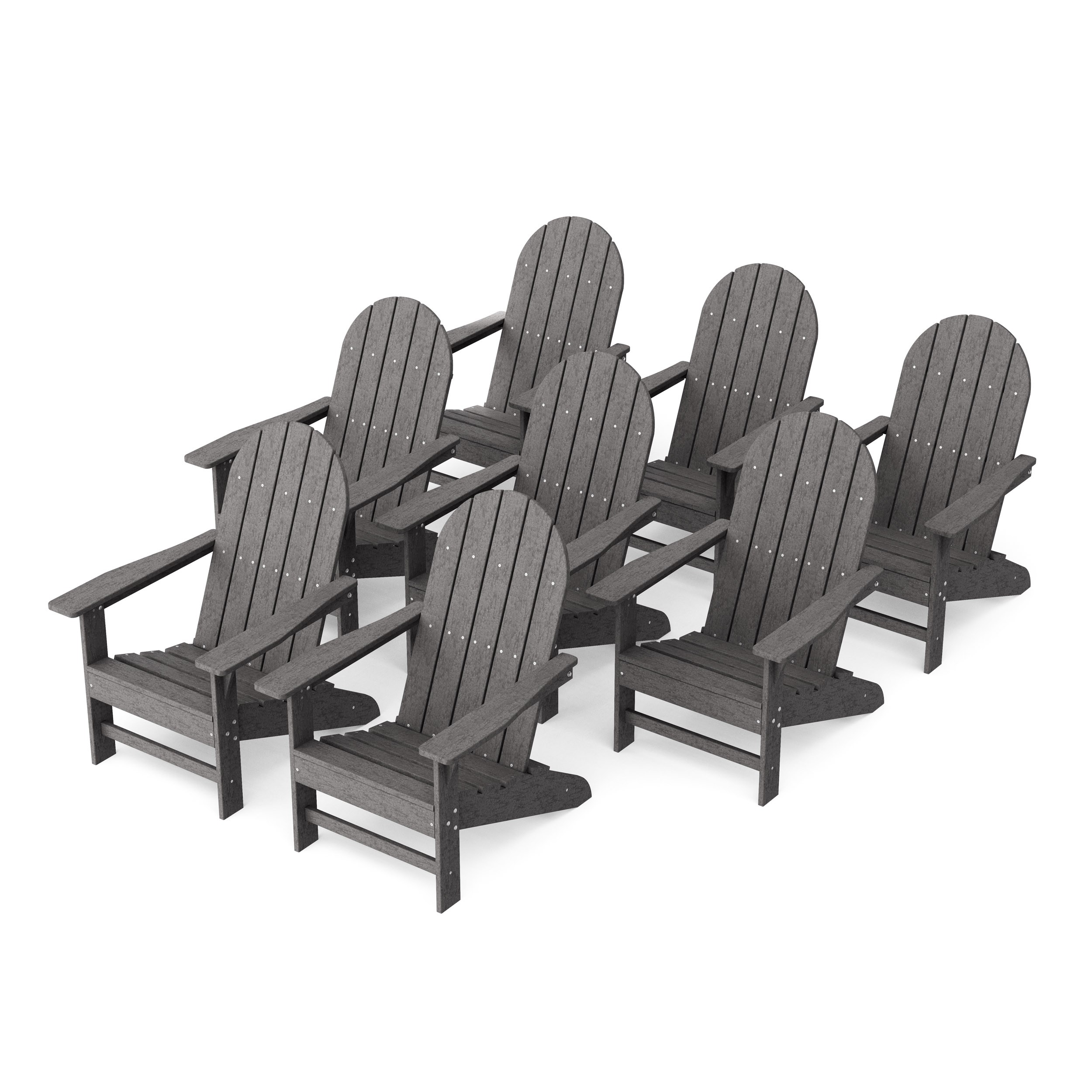 Freedom Traditional Adirondack Chairs Set of 8