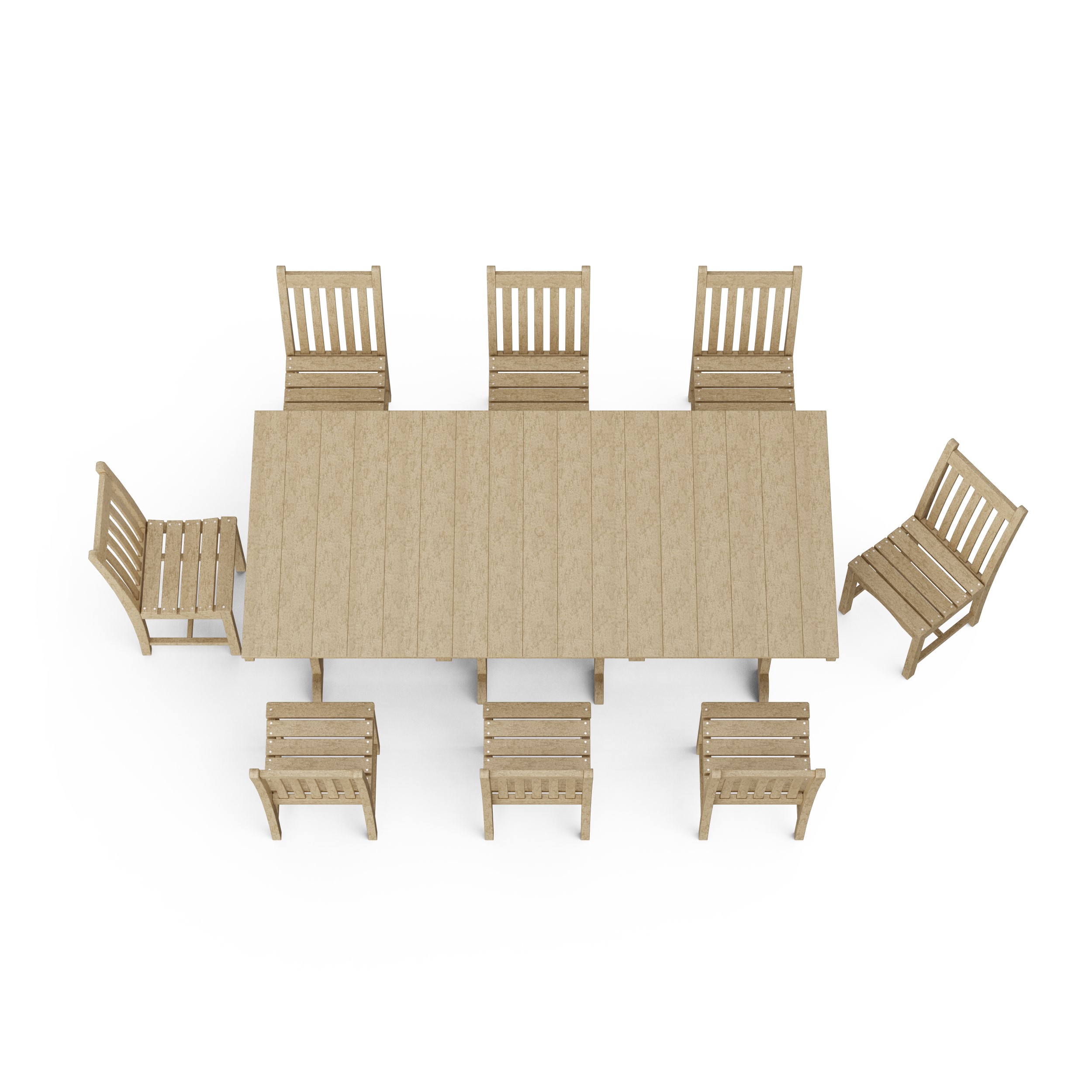 Classic 9-Piece Side Chair Rectangular Dining Set