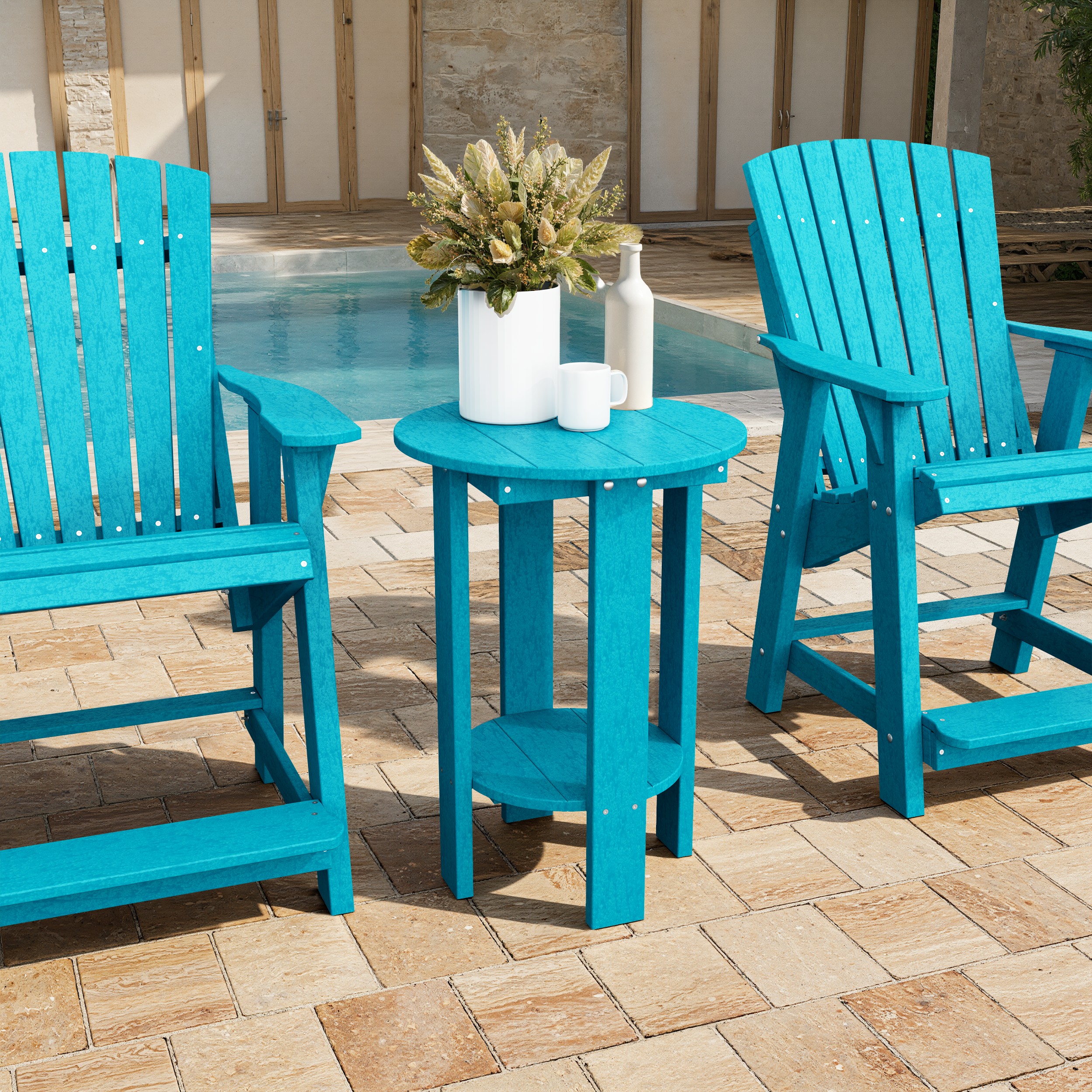 Heritage Tall Round Side Table