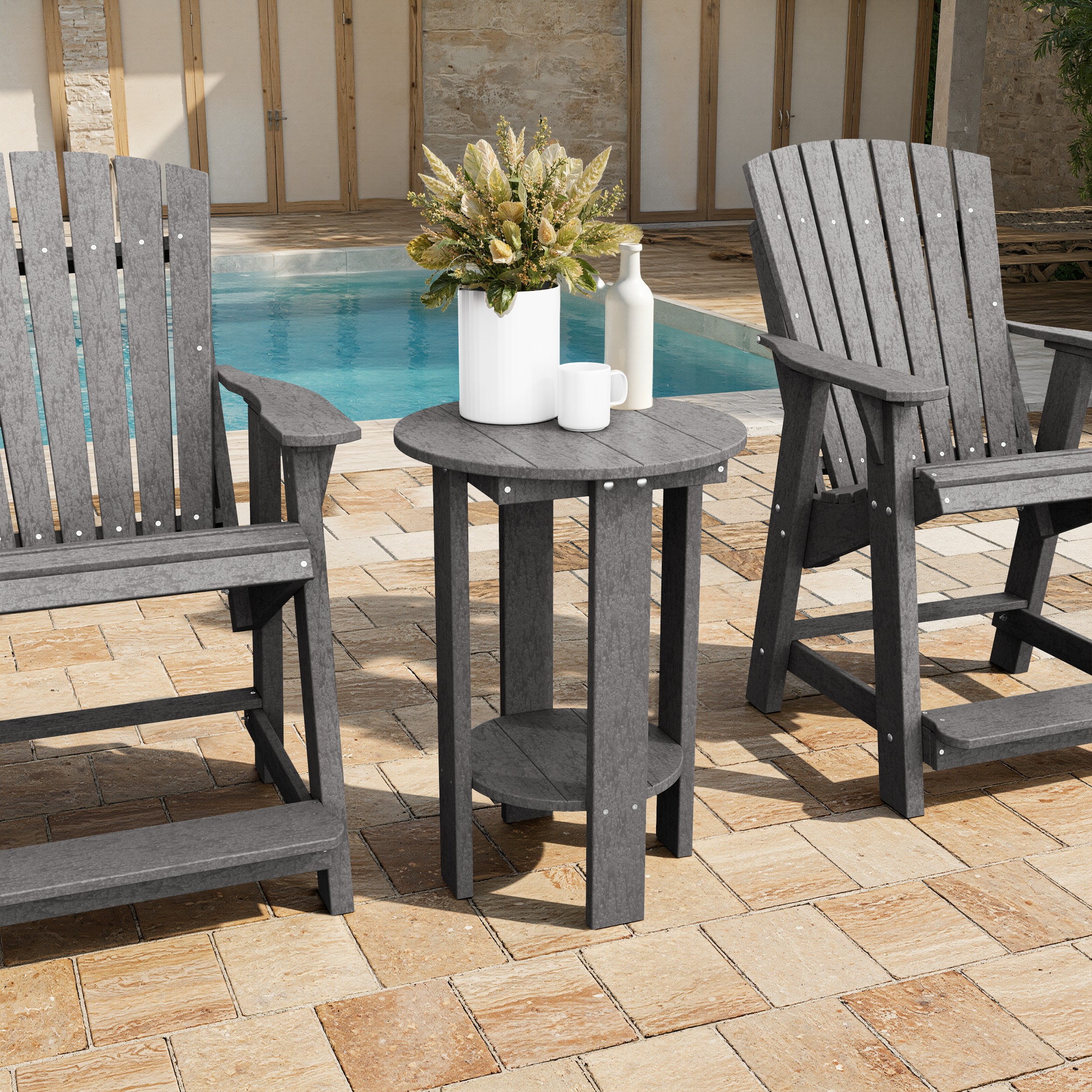 Heritage Tall Round Side Table