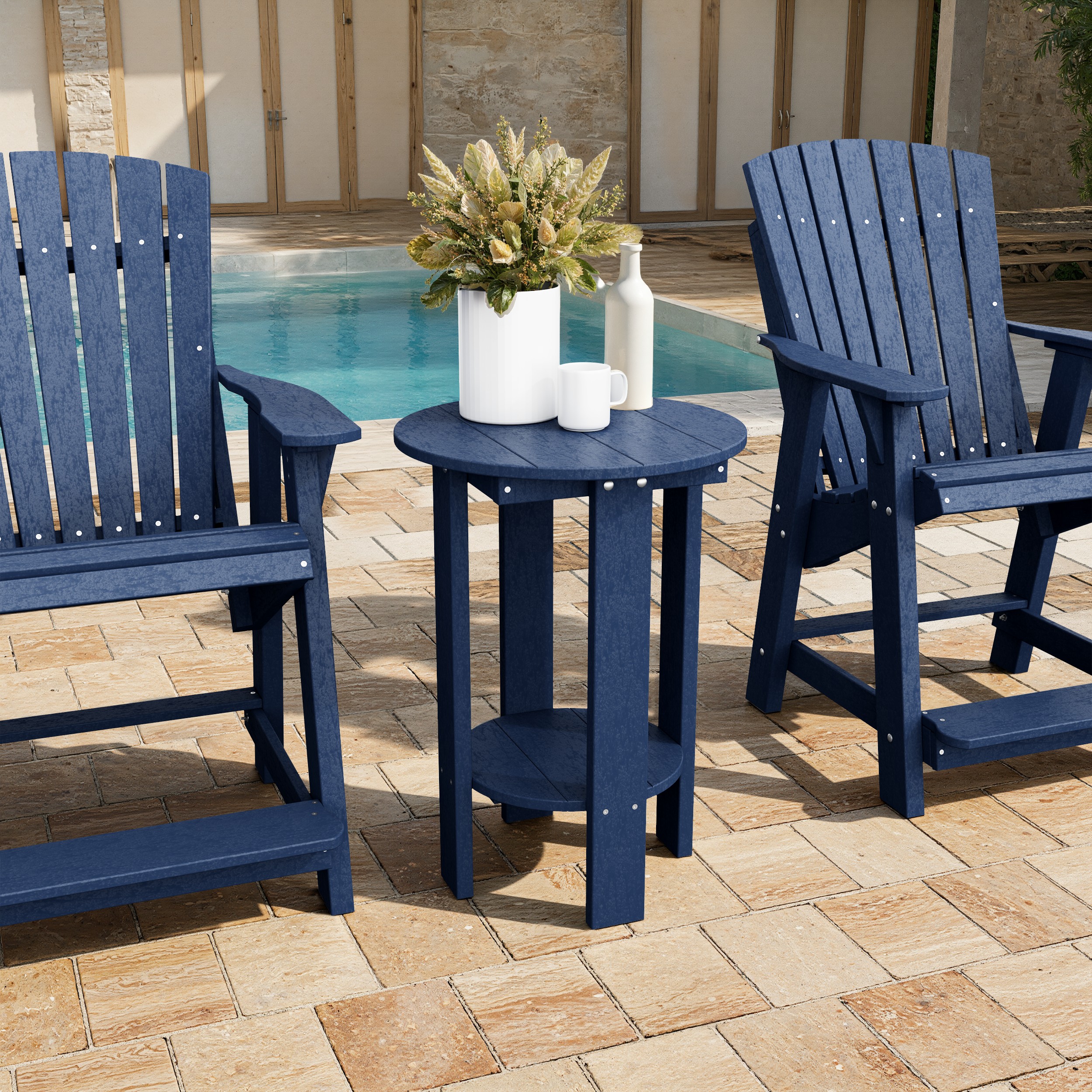 Heritage Tall Round Side Table