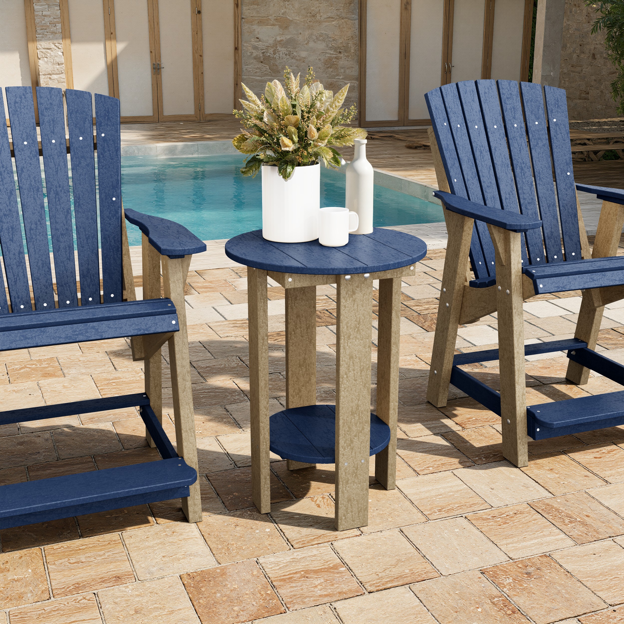 Heritage Tall Round Side Table