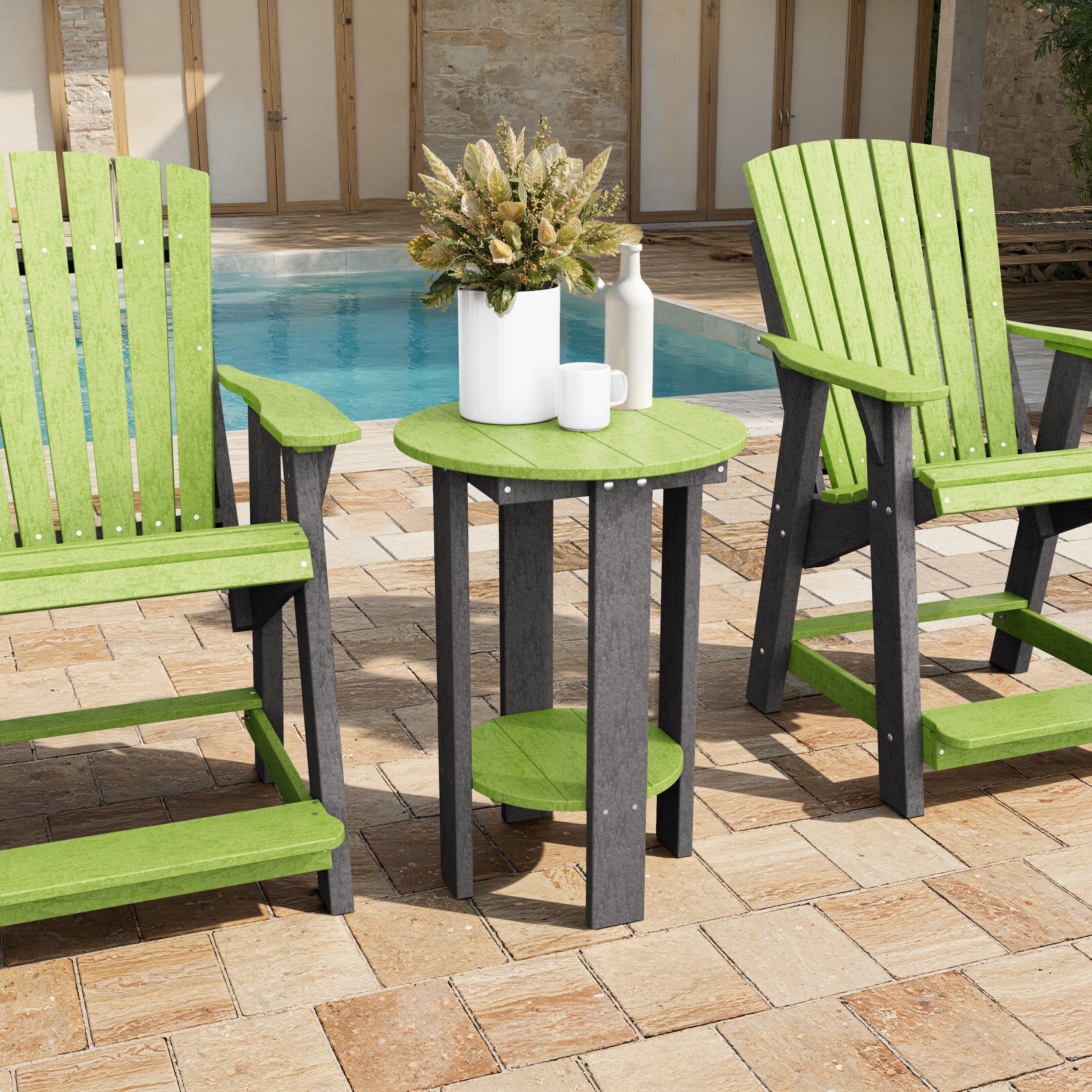 Heritage Tall Round Side Table