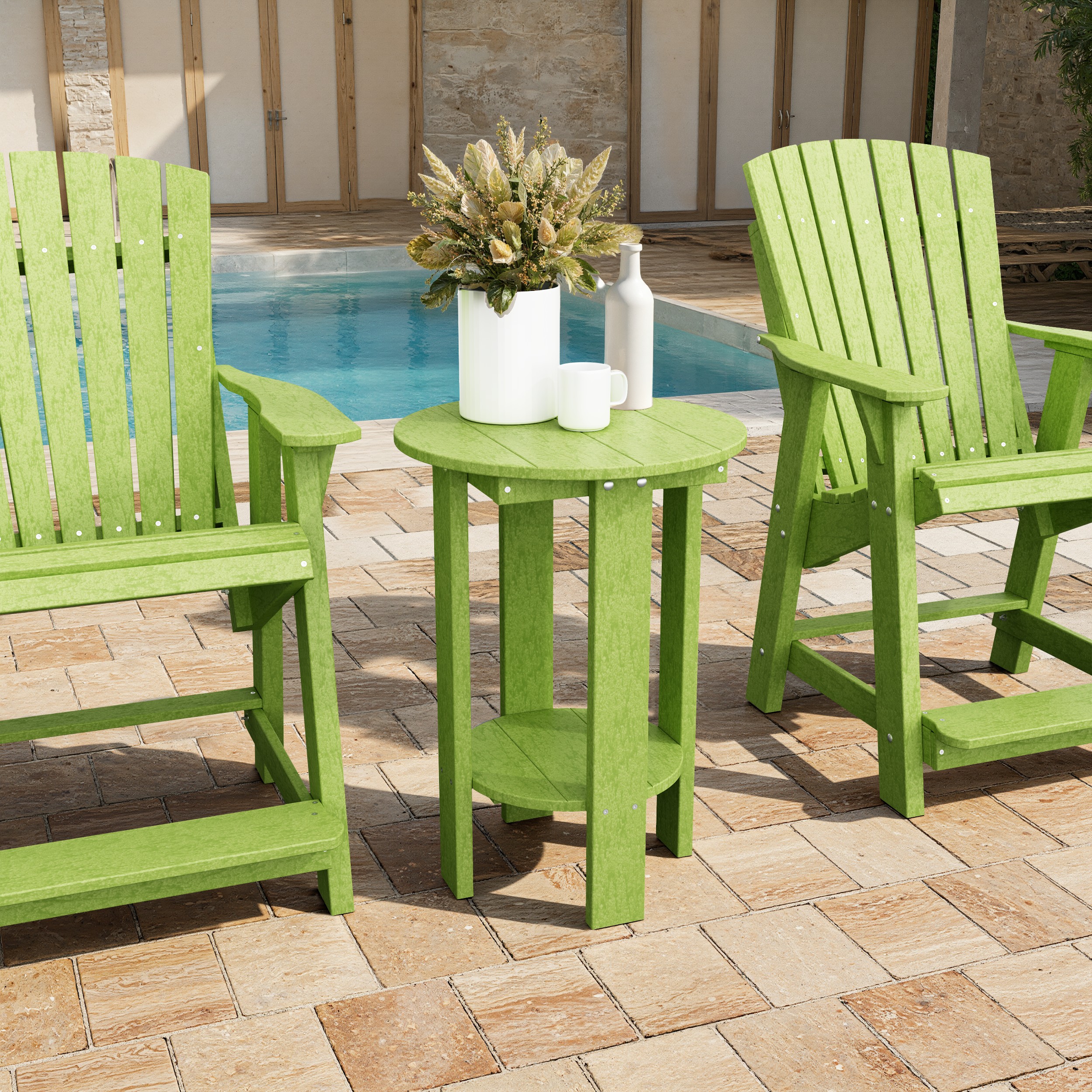 Heritage Tall Round Side Table