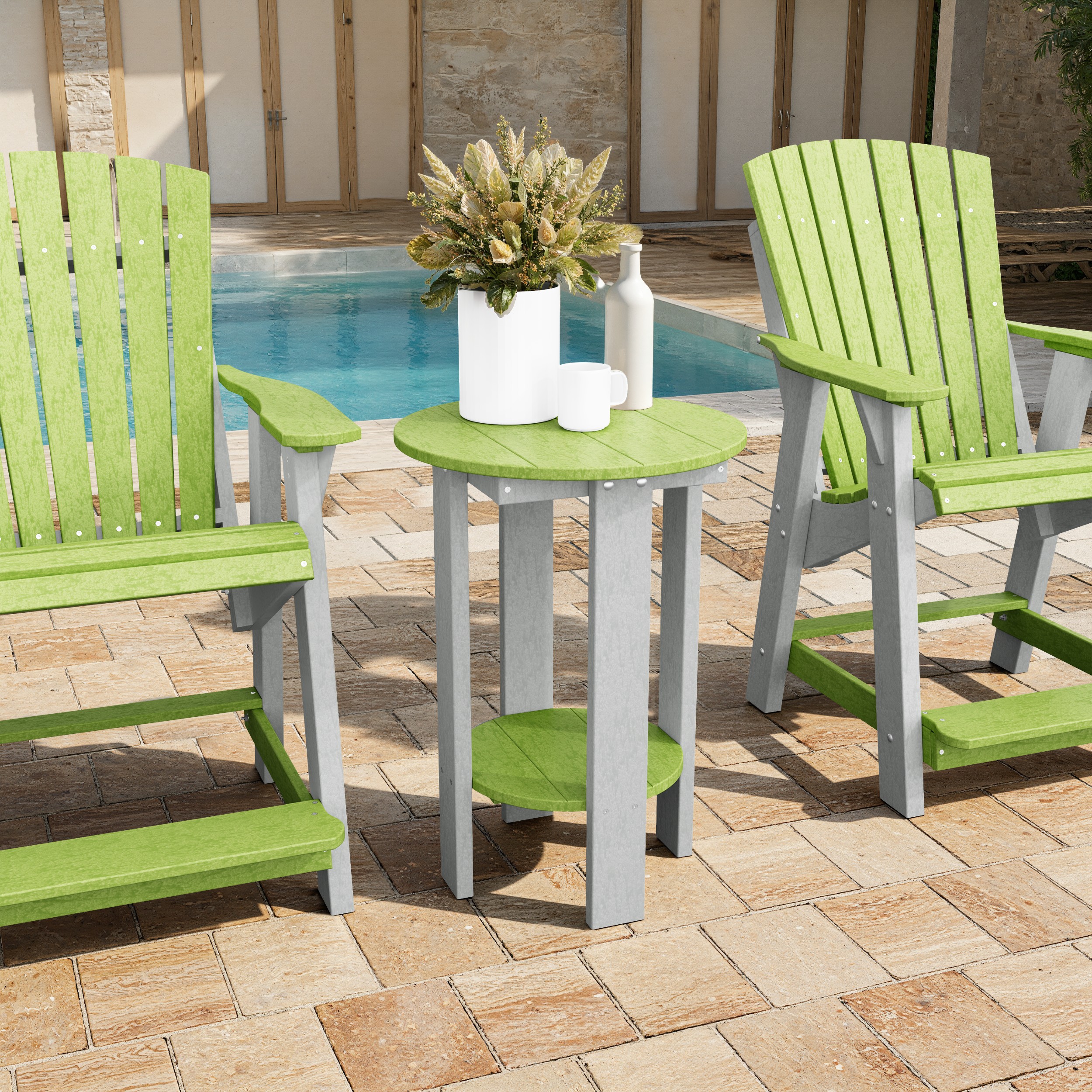 Heritage Tall Round Side Table