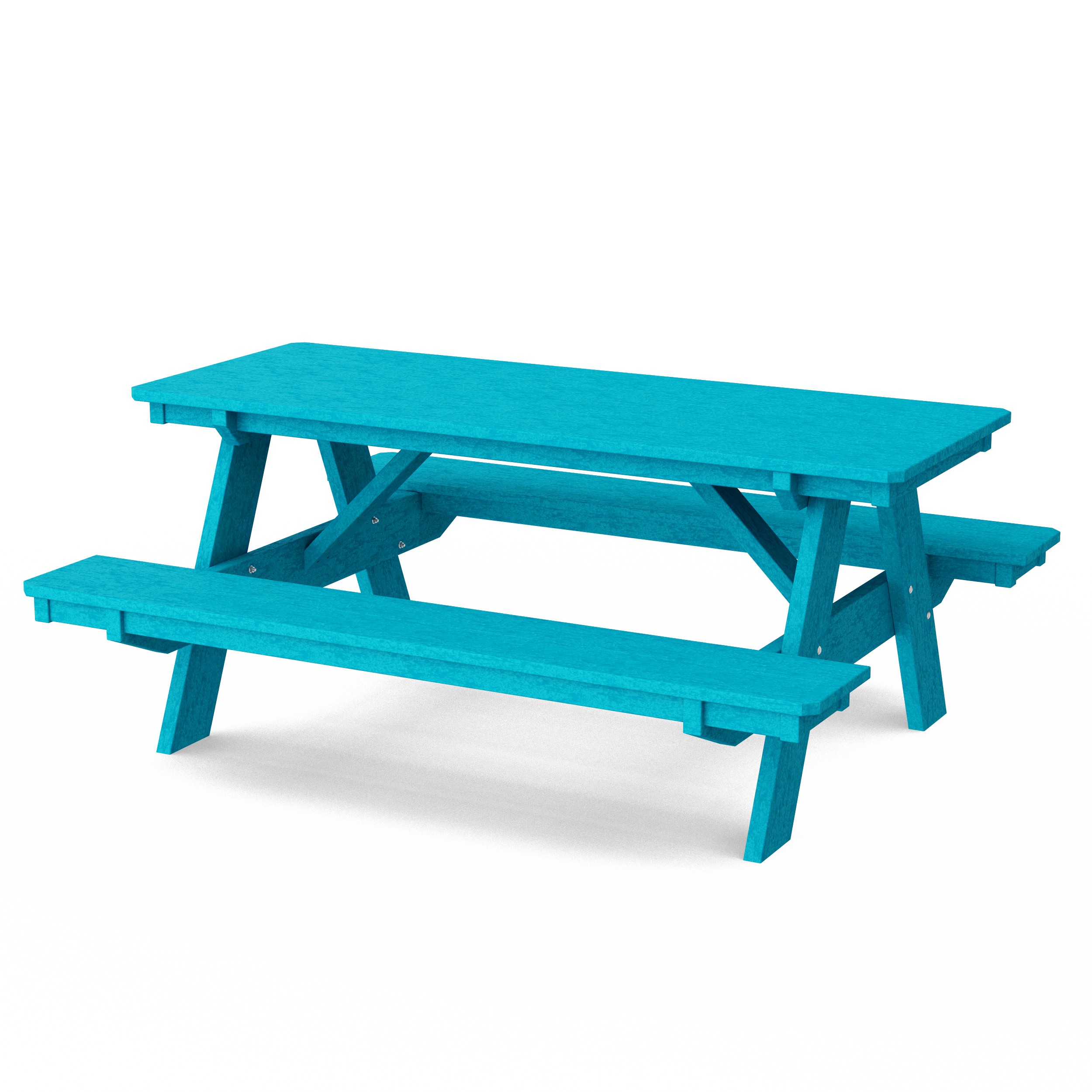 Heritage 72" Picnic Table with Attached Benches