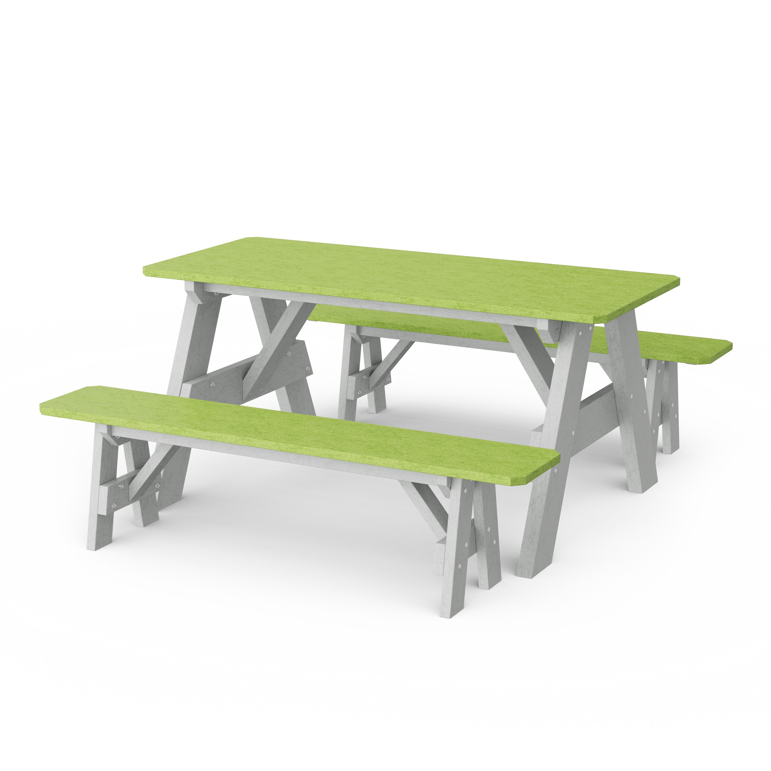 Heritage 72" Picnic Table with Detached Benches