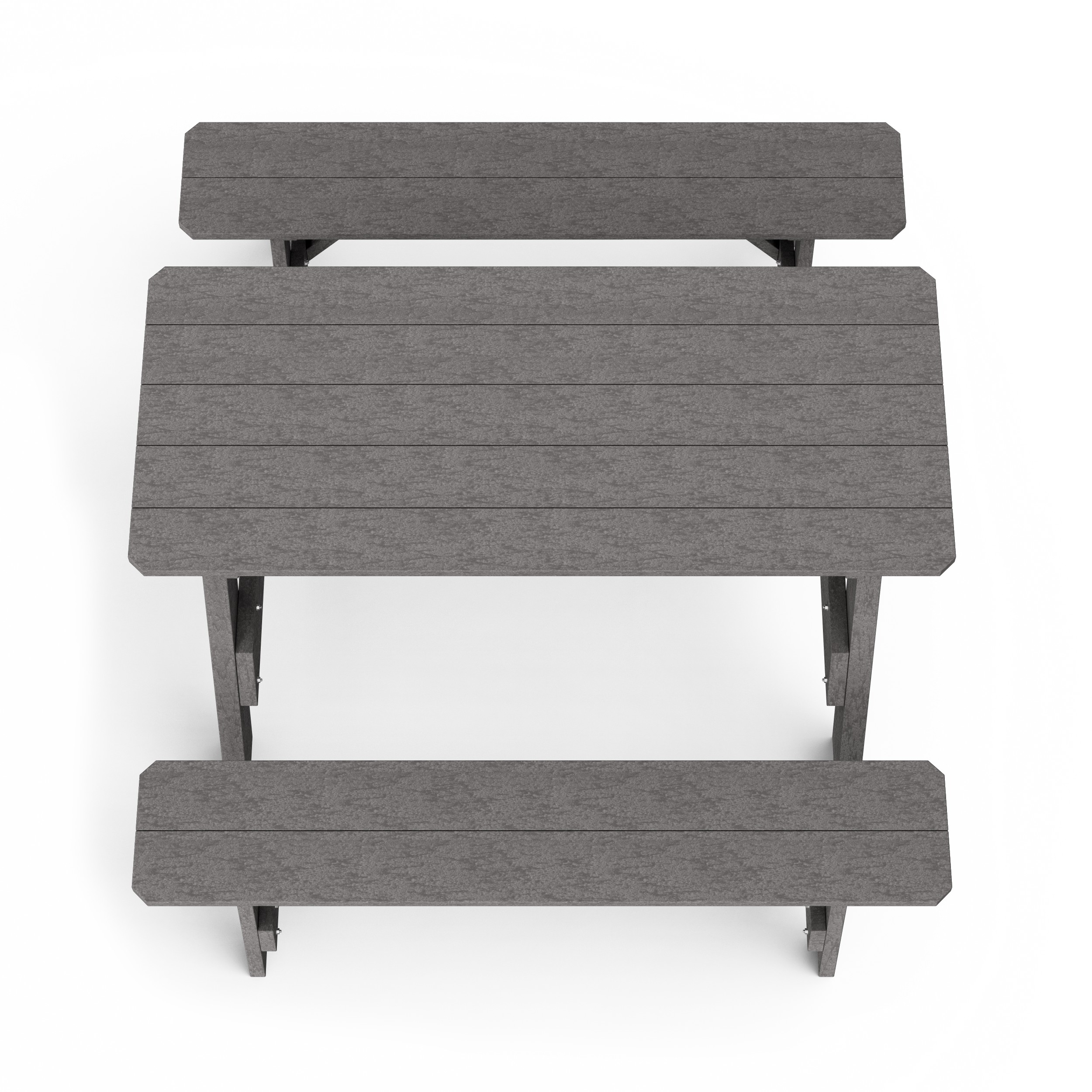 Heritage 72" Picnic Table with Detached Benches