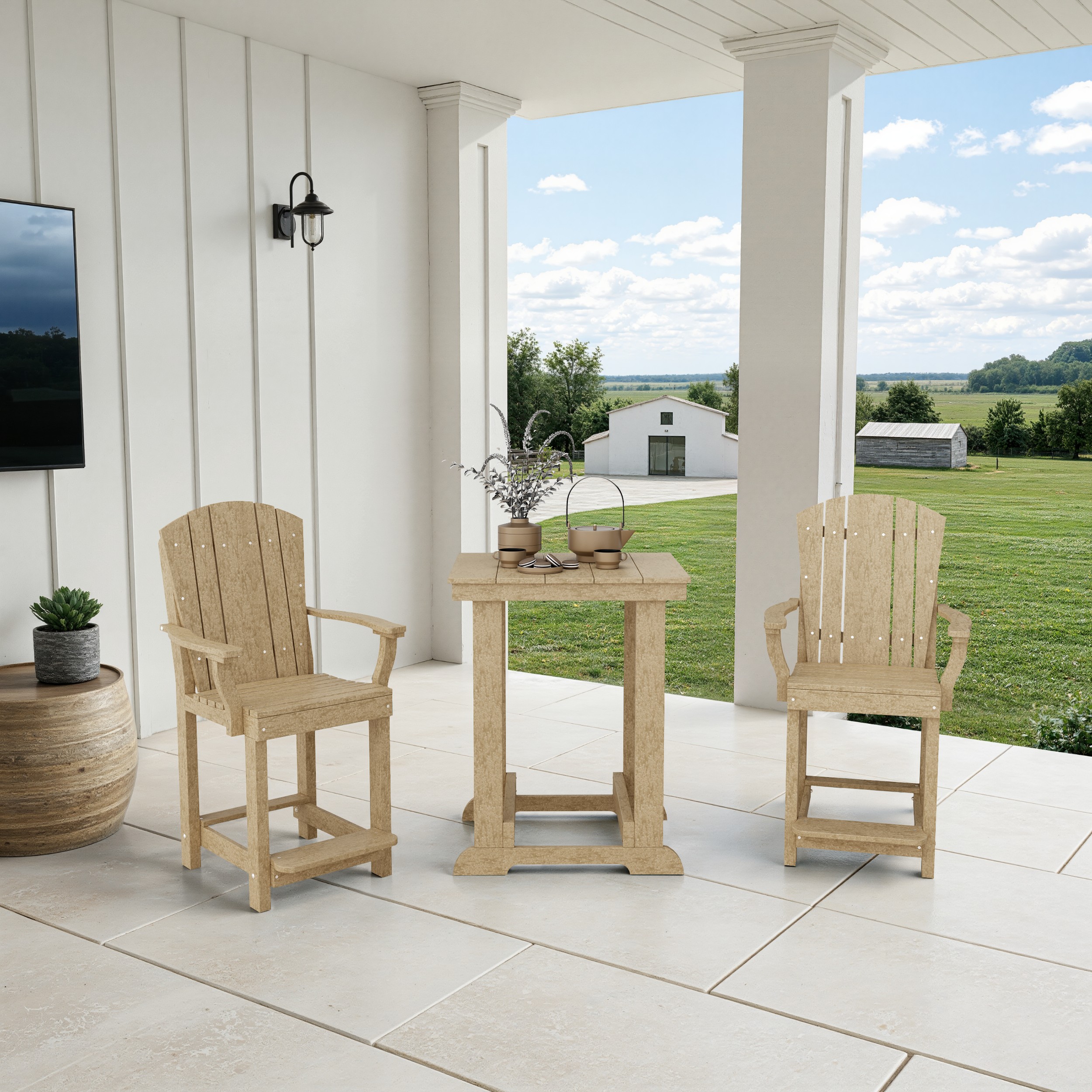Heritage 3-Piece Patio Counter Height Bistro Set