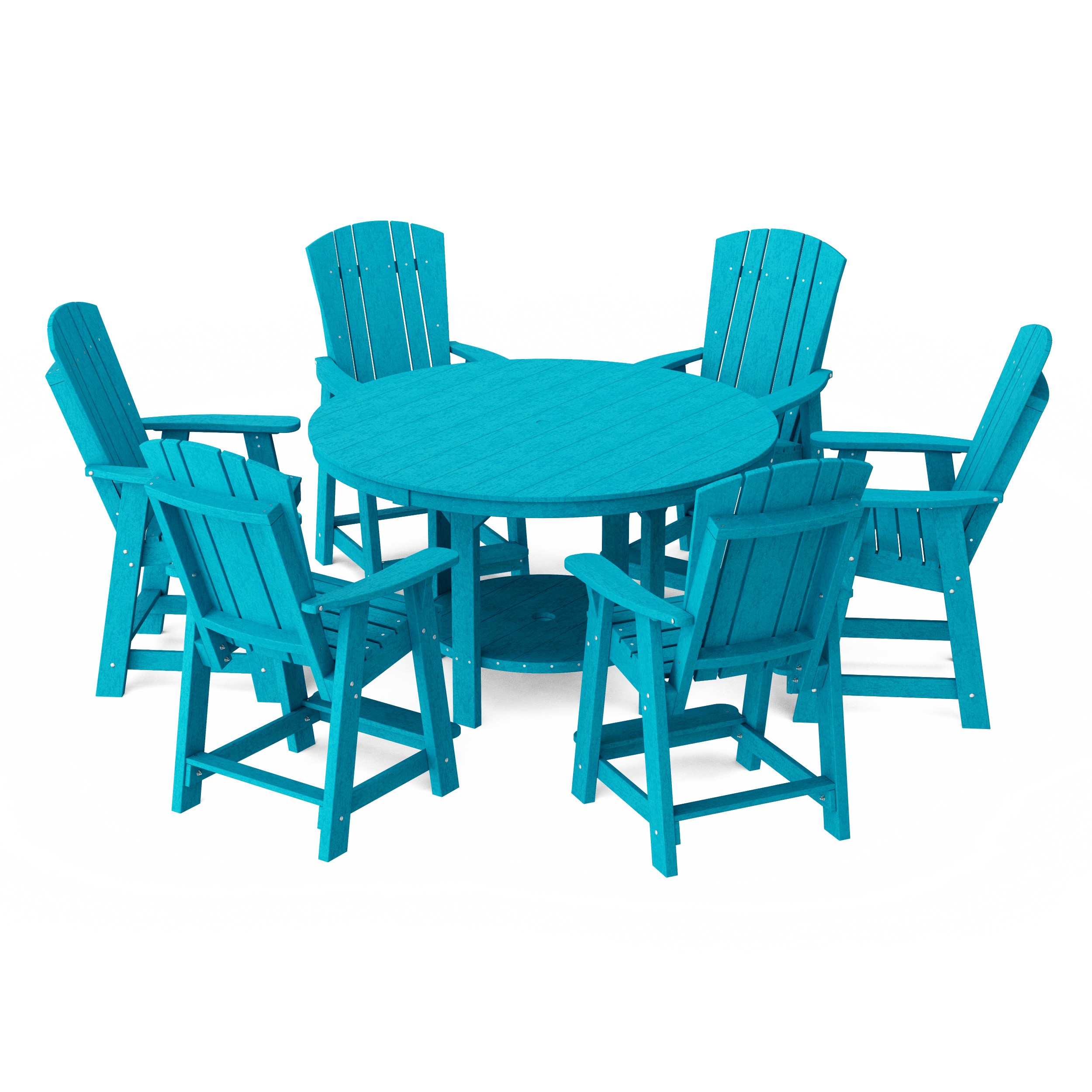 Heritage 7-Piece Round Counter Height Dining Set