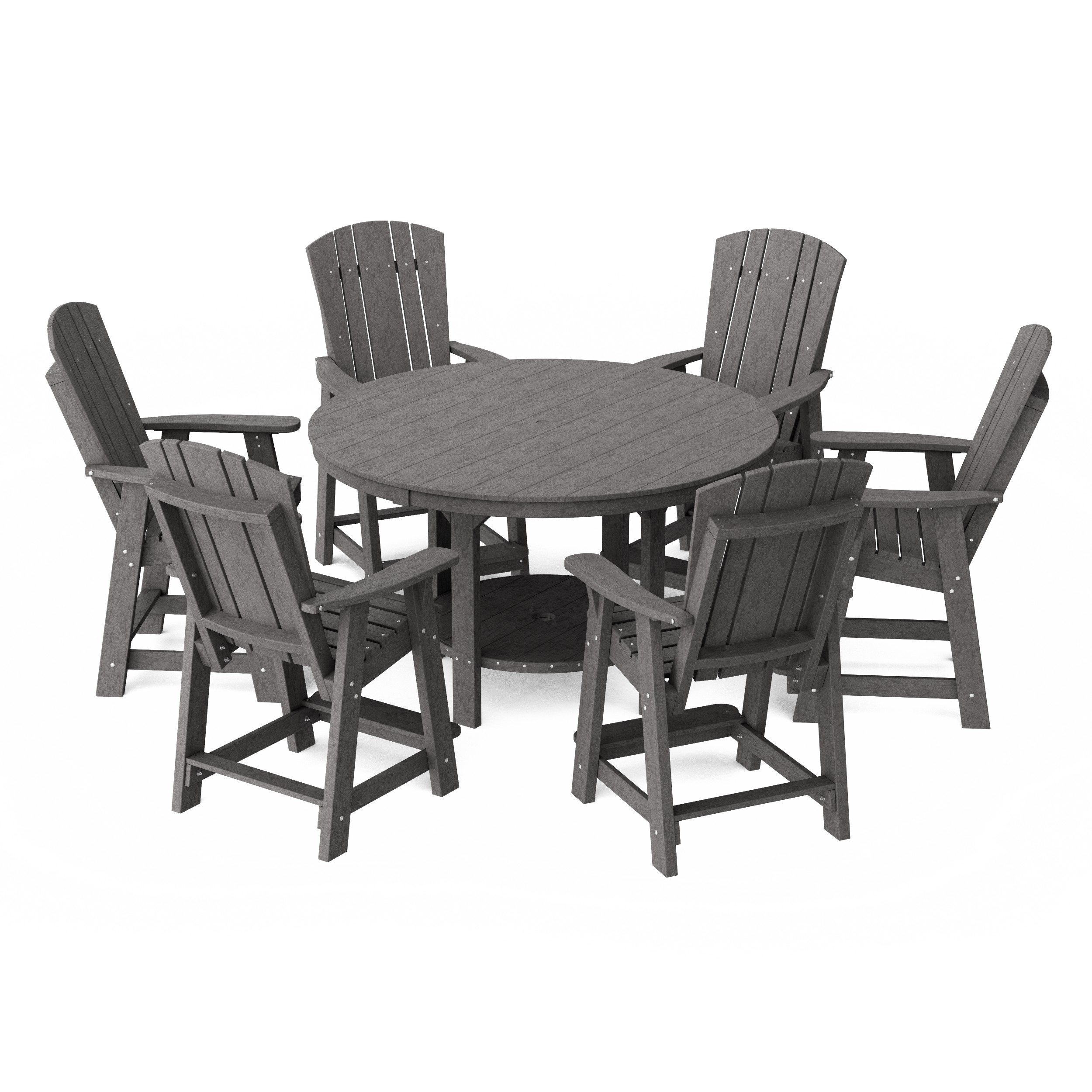 Heritage 7-Piece Round Counter Height Dining Set