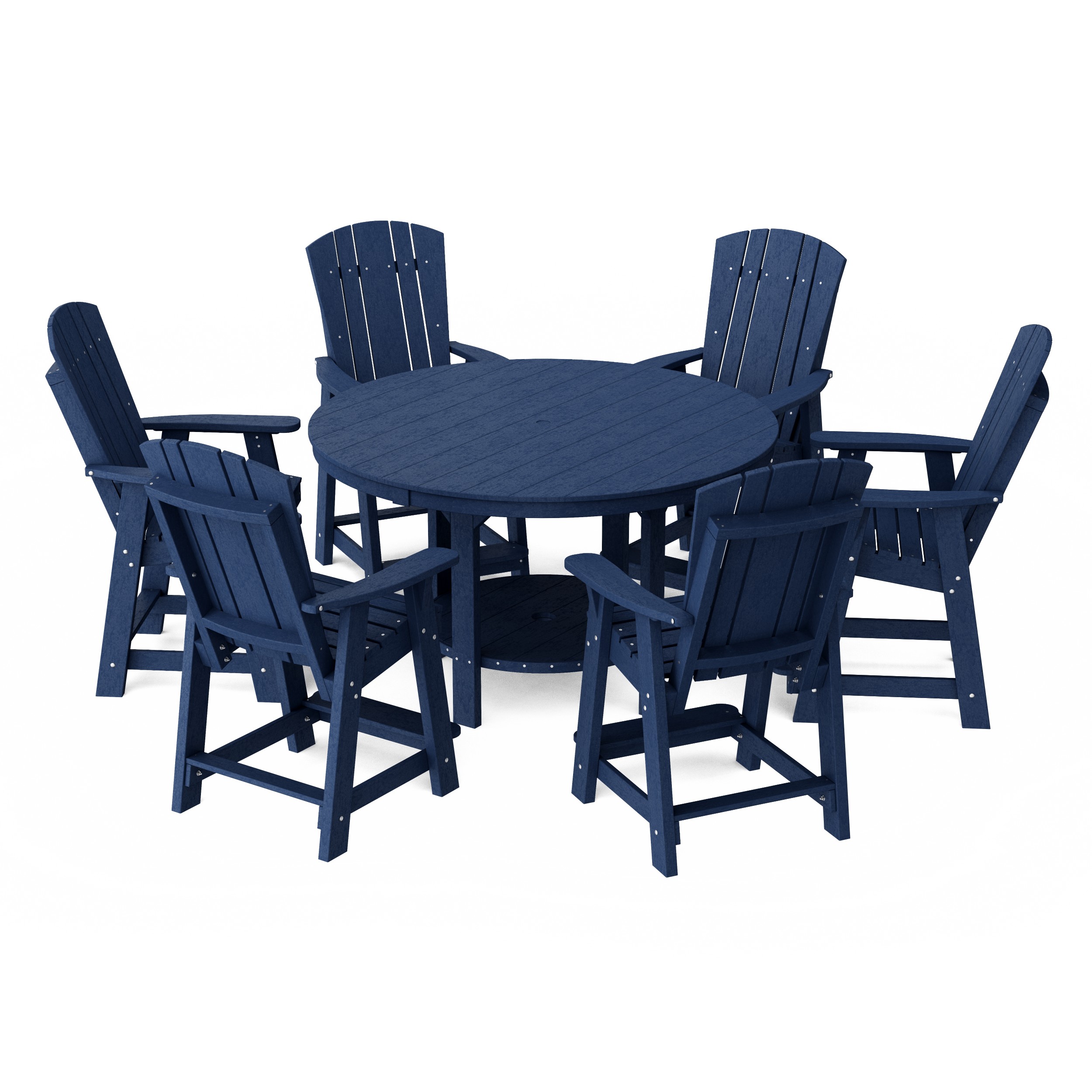 Heritage 7-Piece Round Counter Height Dining Set